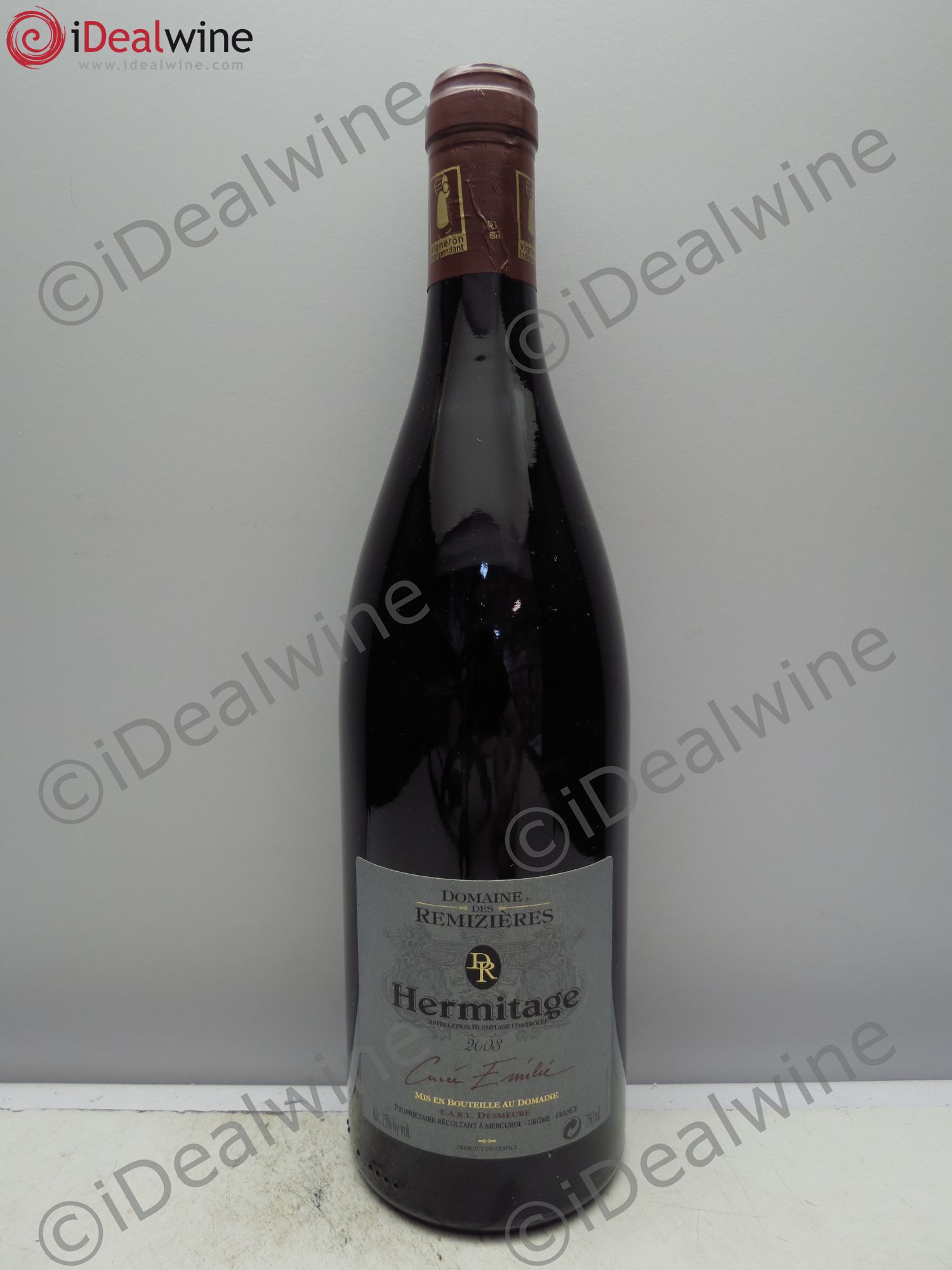 Hermitage Cuvée Emilie Rémizières (Domaine des) 2003 - Lot de 1 bouteille - 0