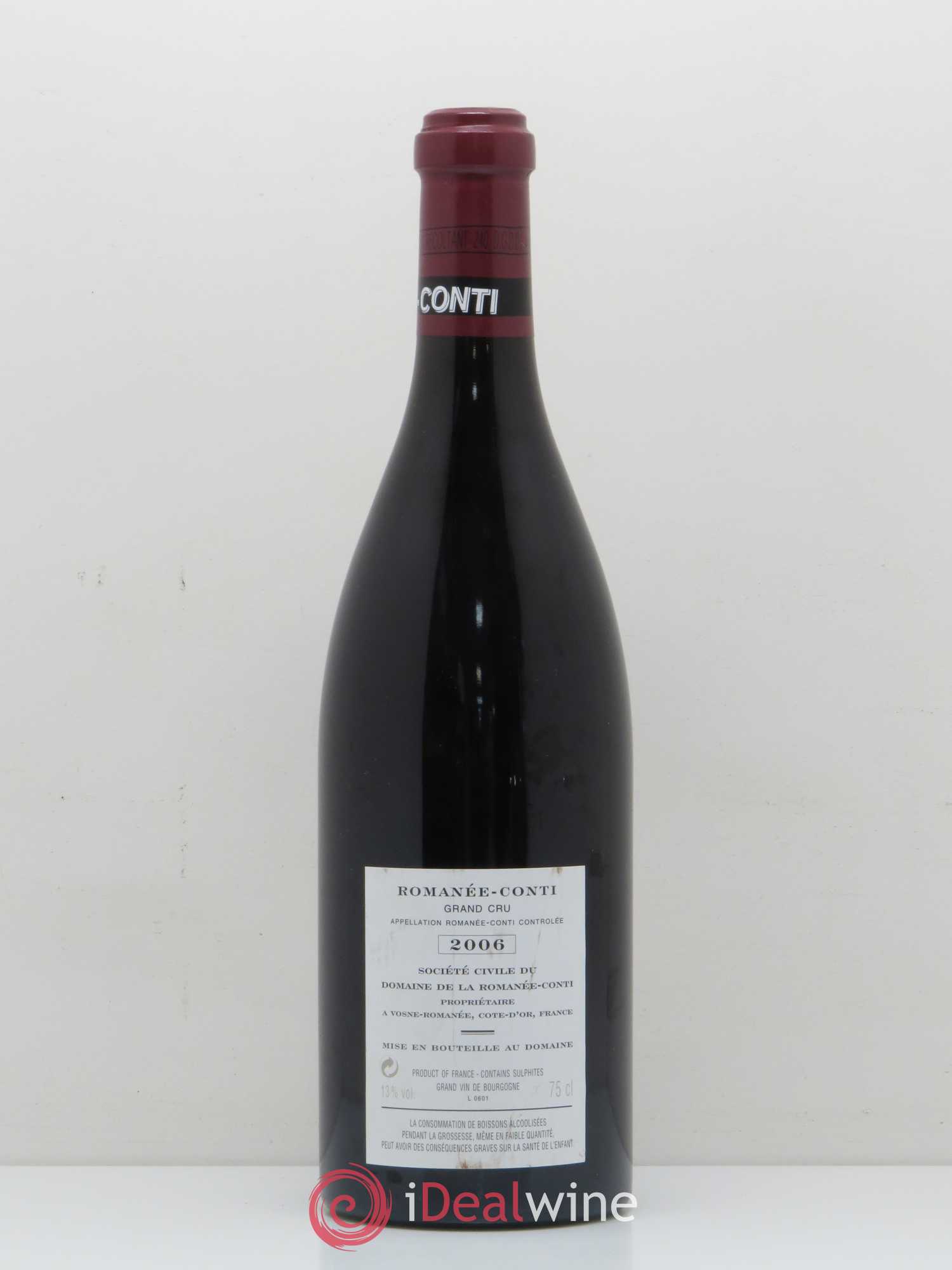 Romanée-Conti Grand Cru Domaine de la Romanée-Conti 2006 - Lotto di 1 bottiglia - 1