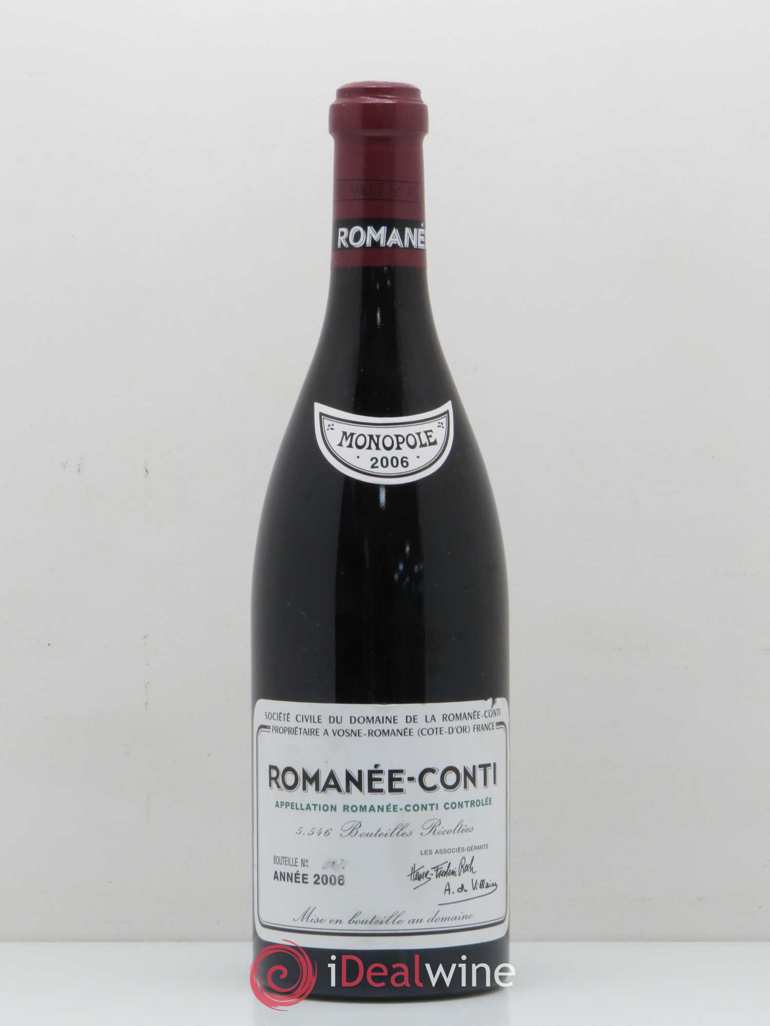 Romanée-Conti Grand Cru Domaine de la Romanée-Conti 2006 - Lotto di 1 bottiglia - 0