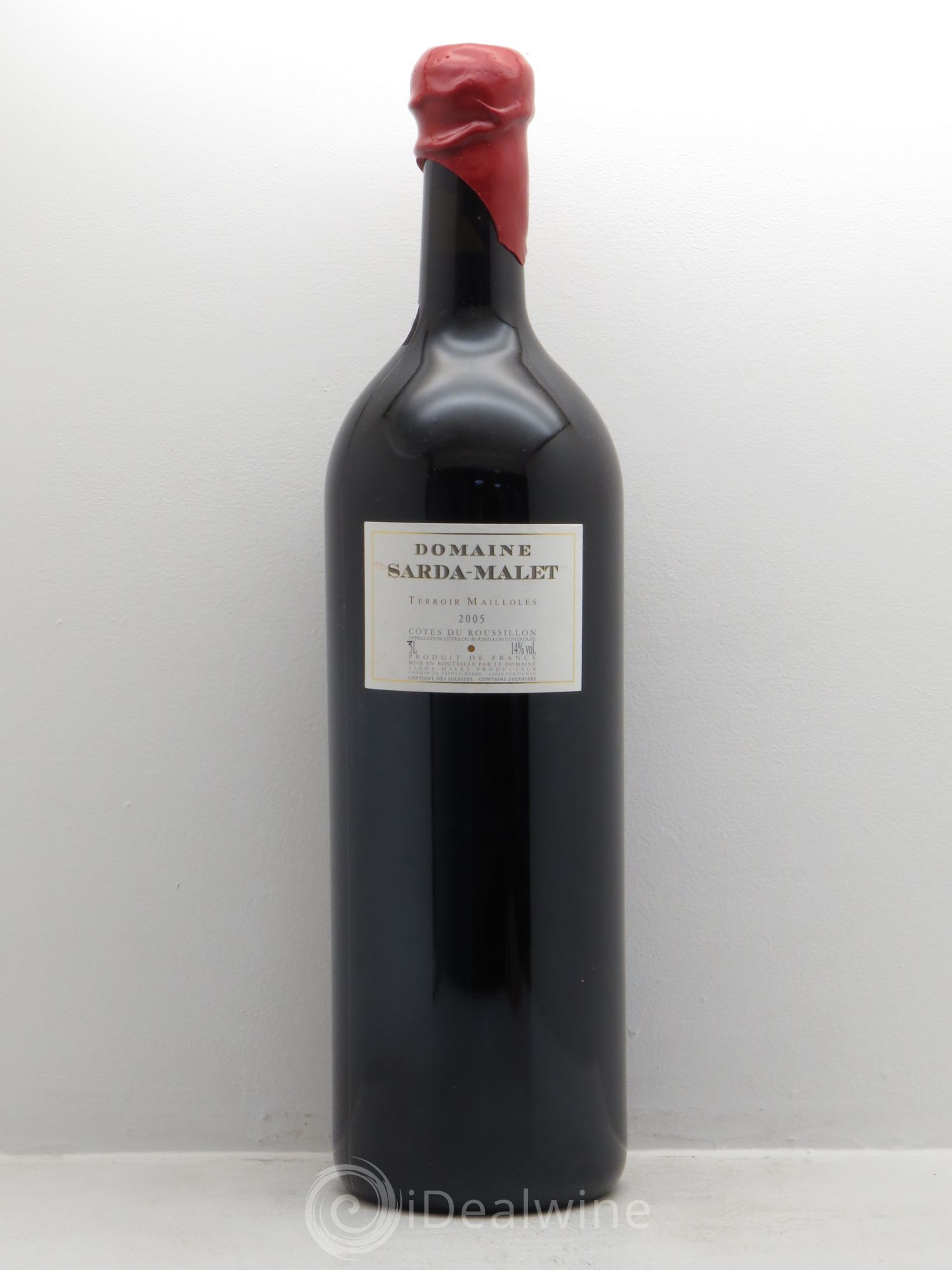 Côtes du Roussillon Domaine Sarda-Malet Terroir de Mailloles Jérôme Malet 2005 - Lot de 1 jeroboam - 0