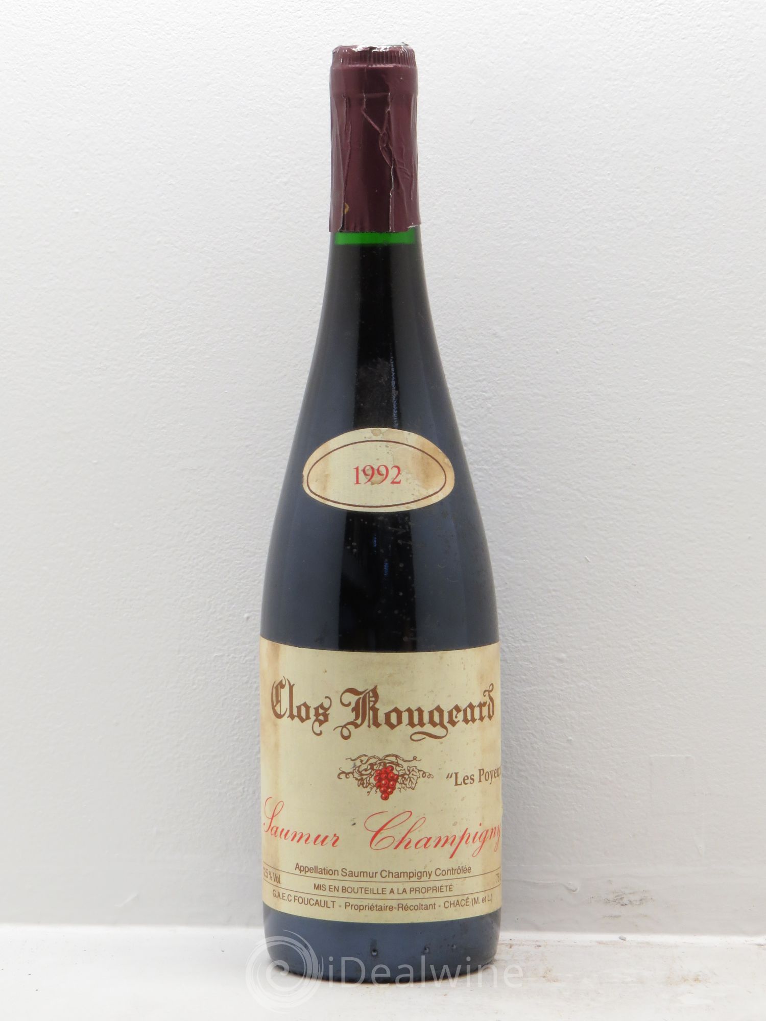 Saumur-Champigny Les Poyeux Clos Rougeard 1992 - Lot de 1 bouteille - 0