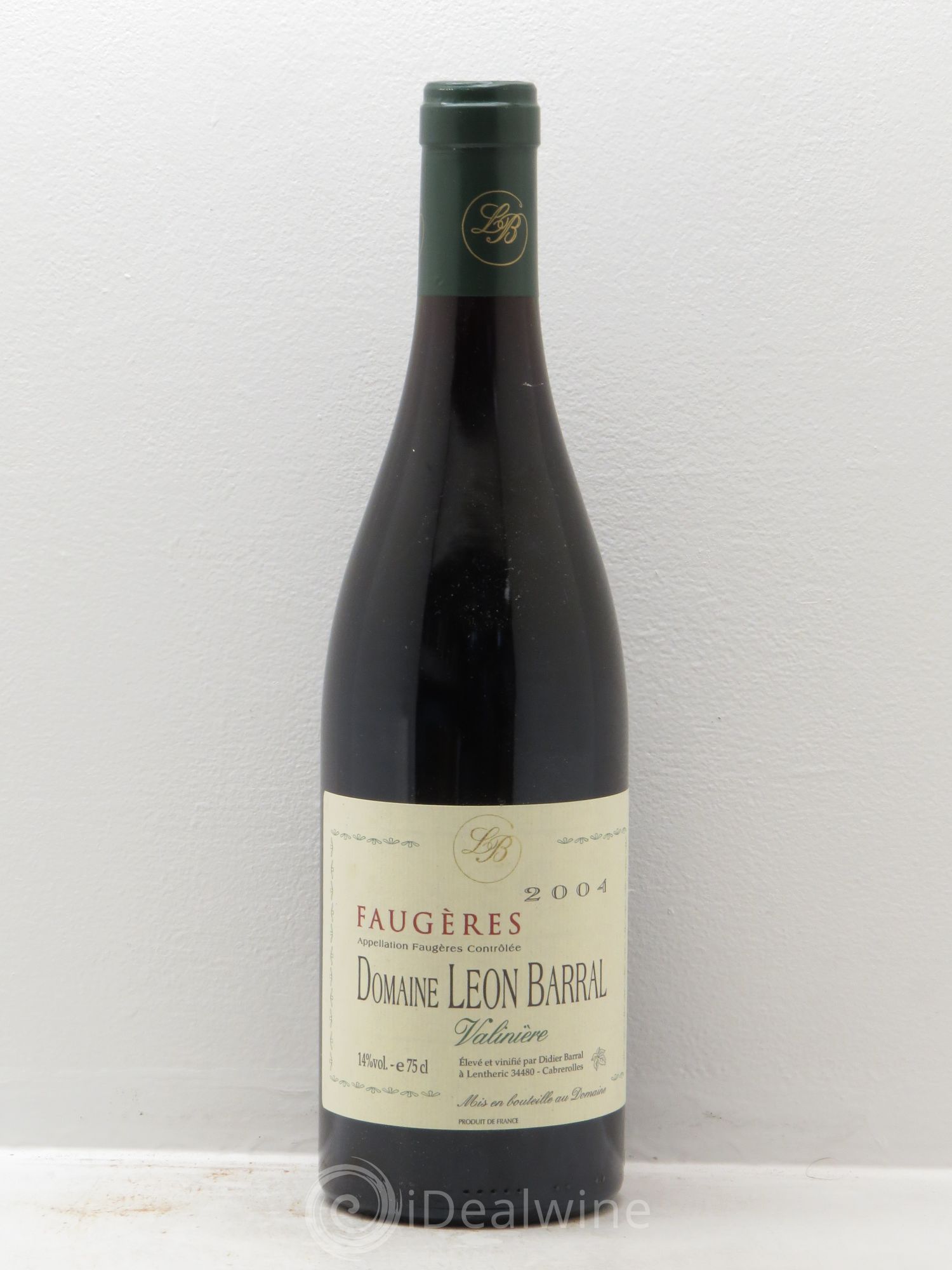 Faugères Valinière Domaine Léon Barral 2004 - Lot de 1 bouteille - 0