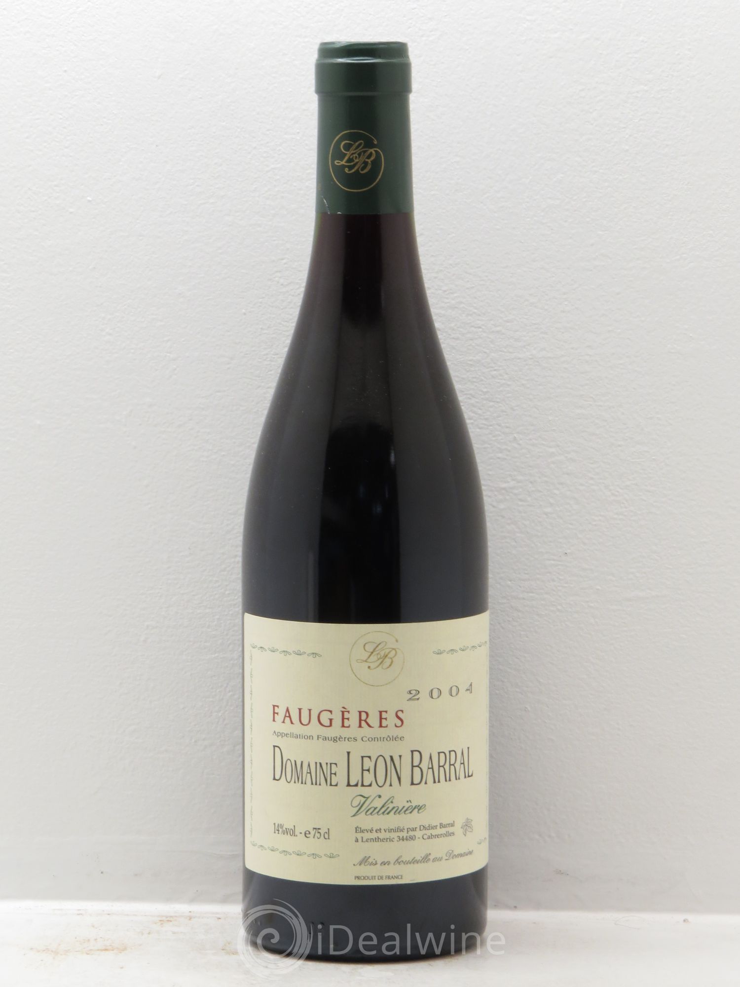 Faugères Valinière Domaine Léon Barral 2004 - Lot de 1 bouteille - 0