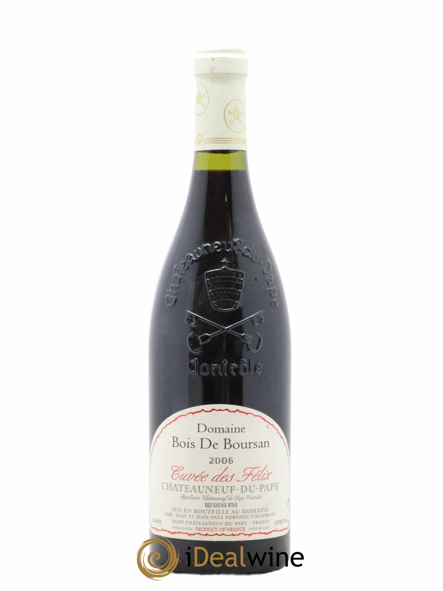 Châteauneuf-du-Pape Bois de Boursan (Domaine) Cuvée des Félix Jean et Jean-Paul Versino 2006 - Lot de 1 bouteille - 0