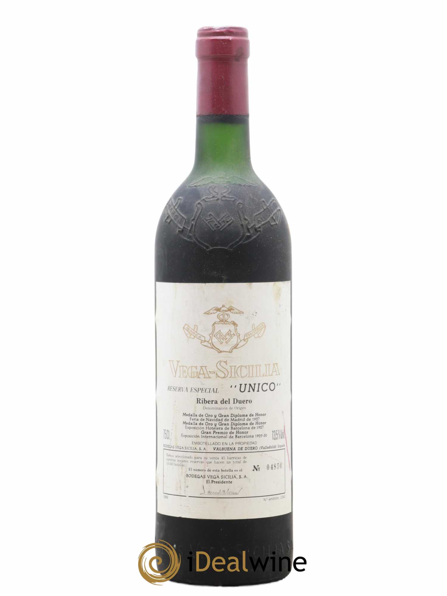 Ribera Del Duero Vega Sicilia Unico Reserva Especial Famille Alvarez 1989 - Lot de 1 bouteille - 0