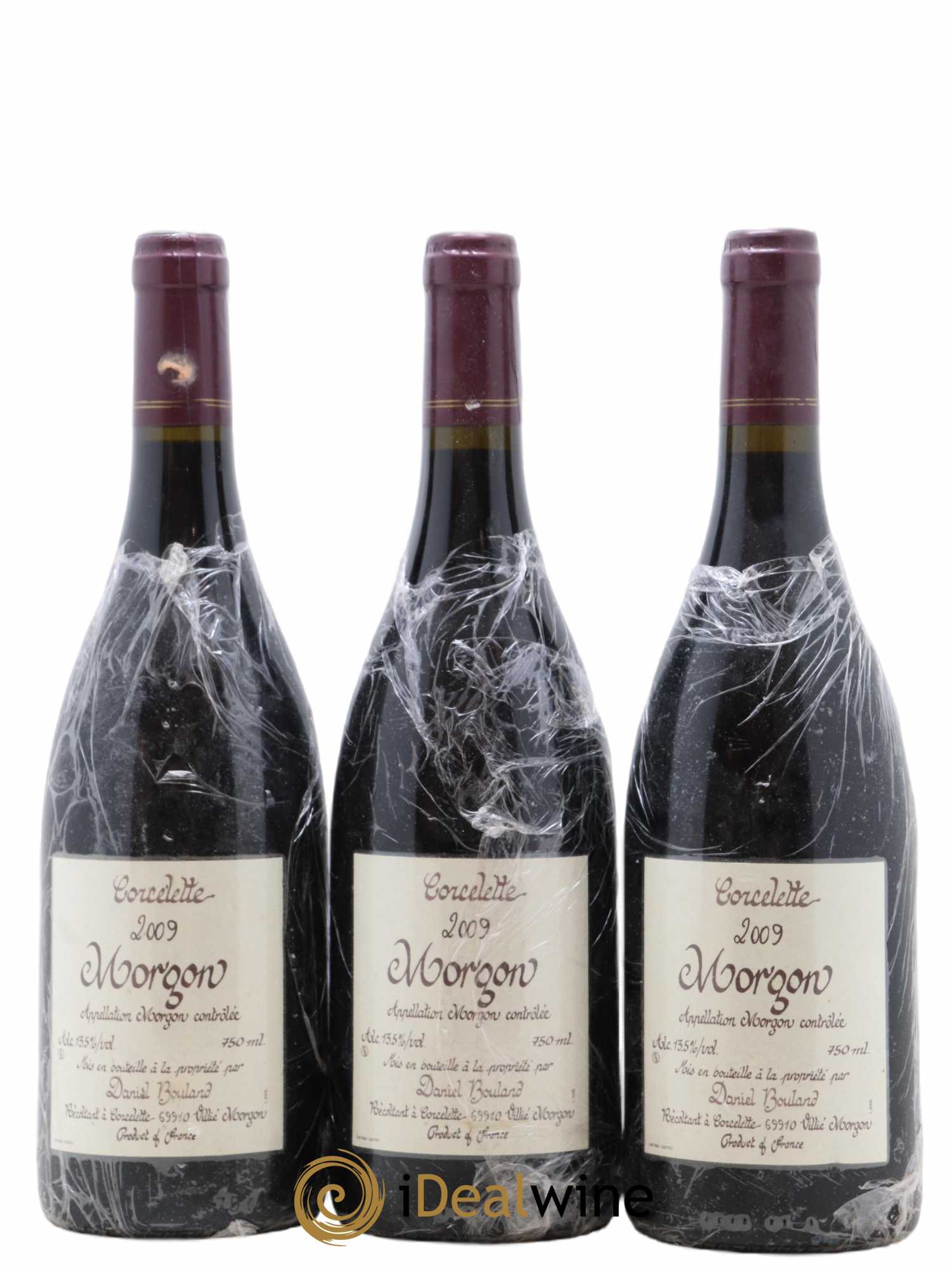 Morgon Corcelette Daniel Bouland (Domaine) 2009 - Lot de 3 bouteilles - 0