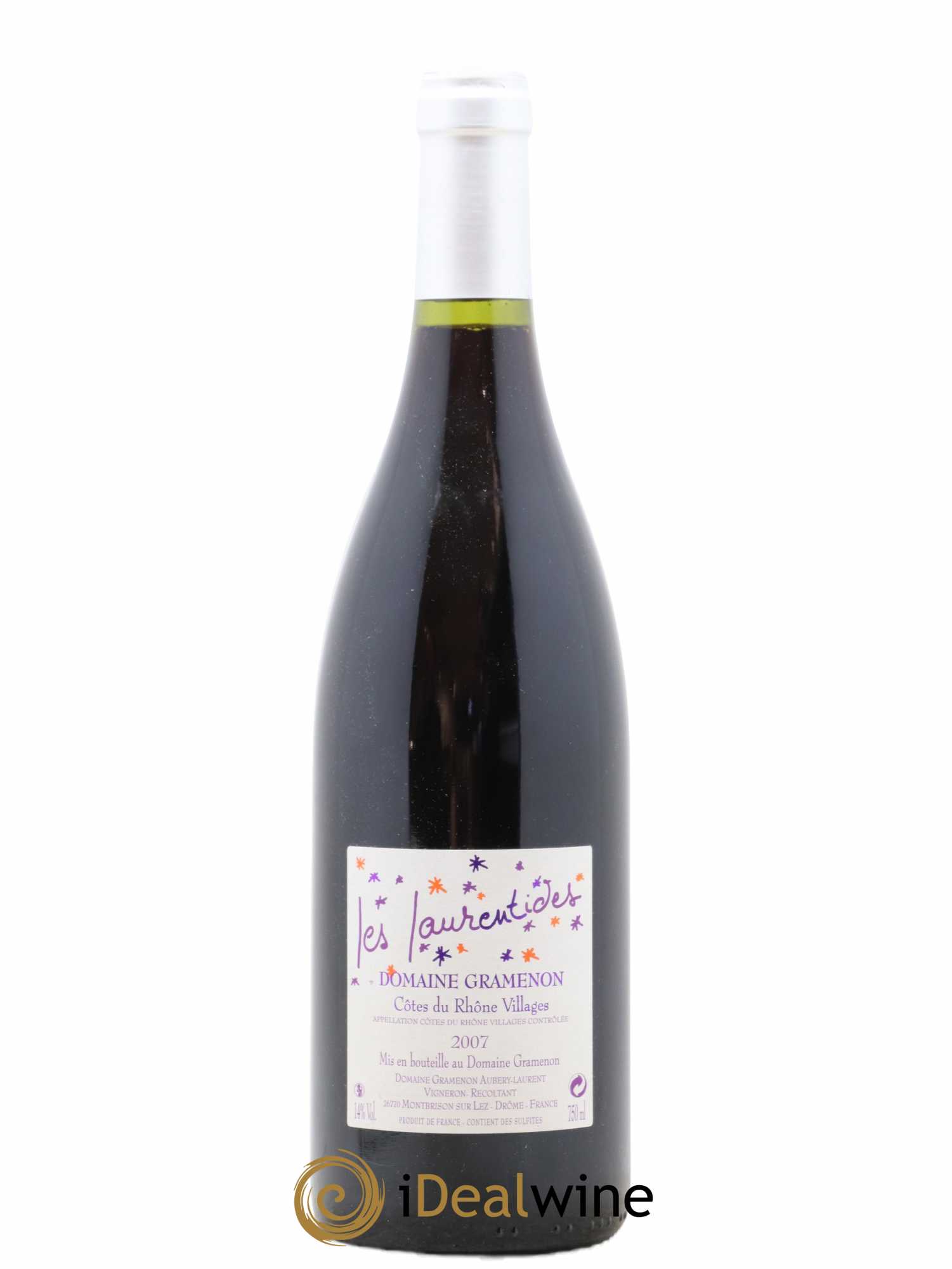 Côtes-du-Rhône Les Laurentides Gramenon (Domaine) 2007 - Lot de 1 bouteille - 0