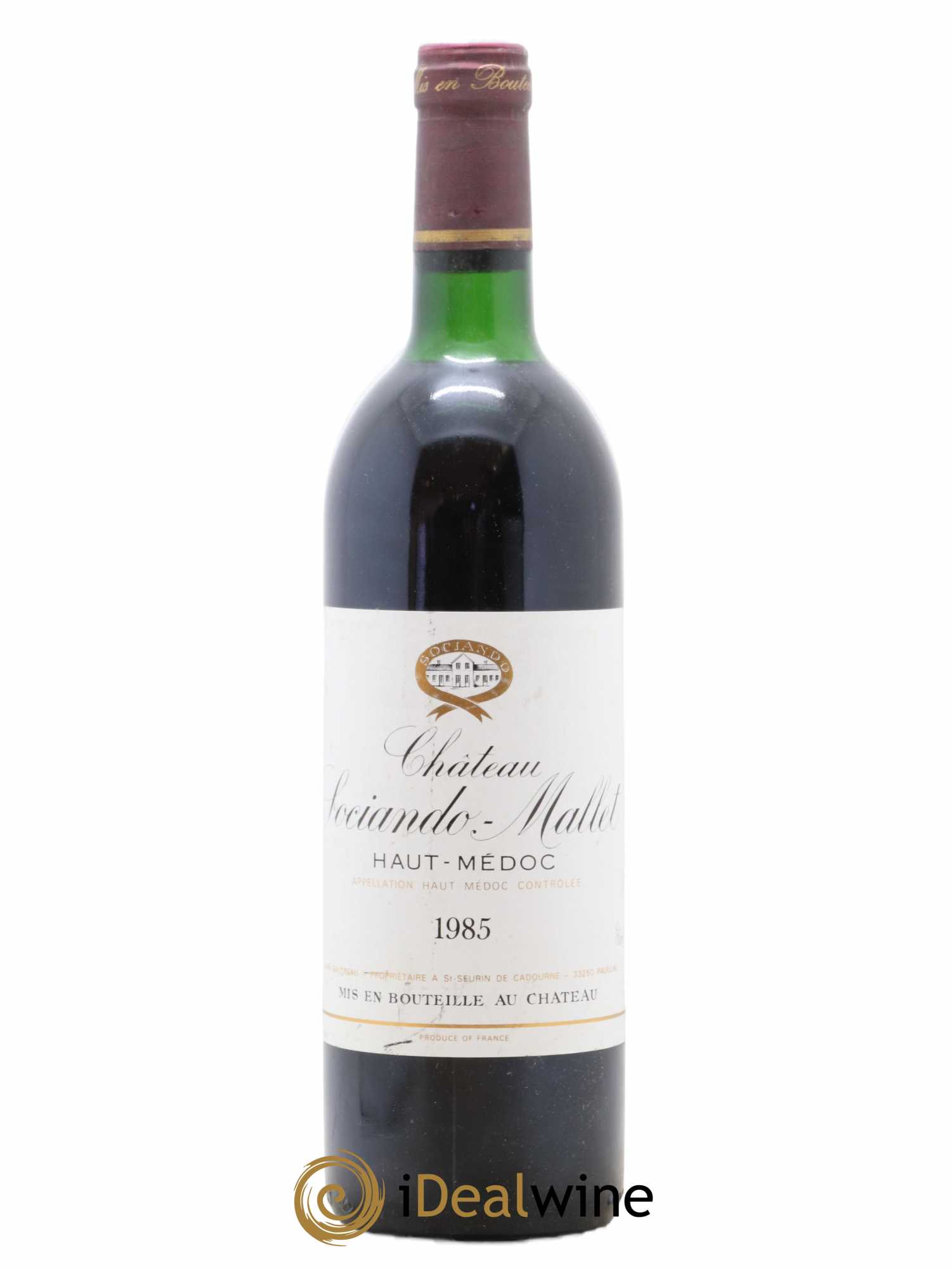 Château Sociando Mallet 1985 - Lot de 1 bouteille - 0