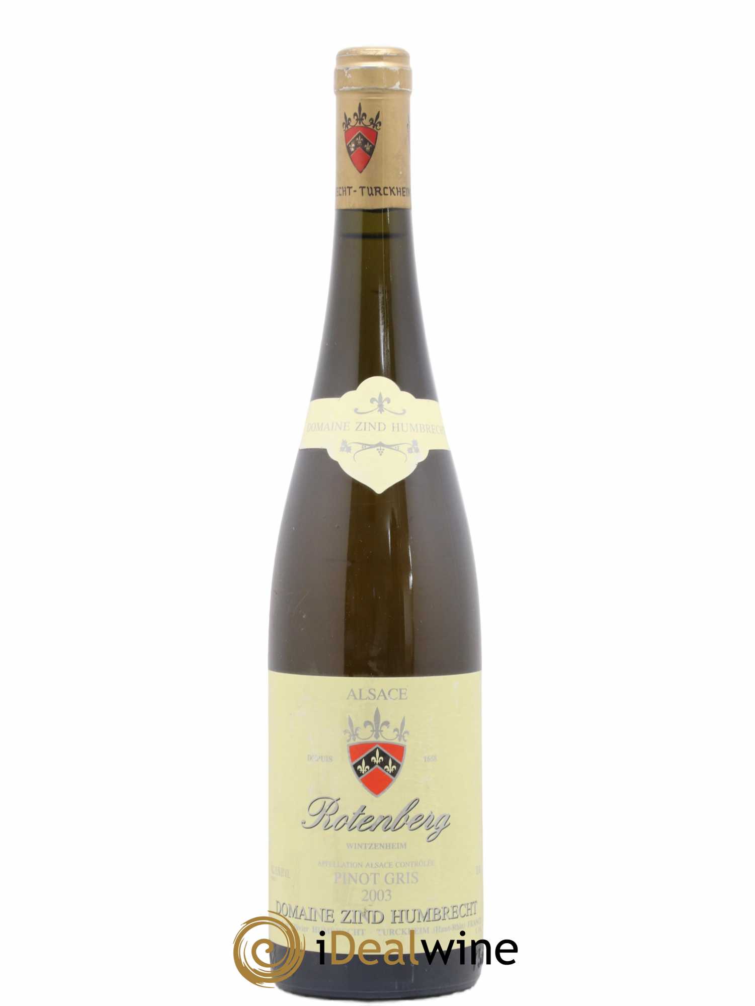 Alsace Pinot Gris Rotenberg Zind-Humbrecht (Domaine) 2003 - Lot de 1 bouteille - 0