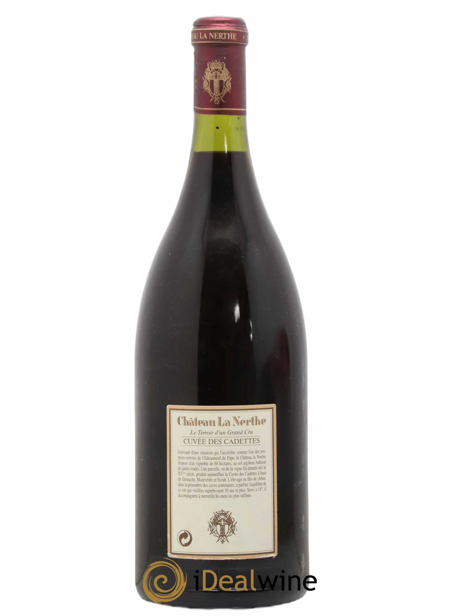 Châteauneuf-du-Pape Château La Nerthe Cuvée des Cadettes Famille Richard 1992 - Lot de 1 magnum - 1
