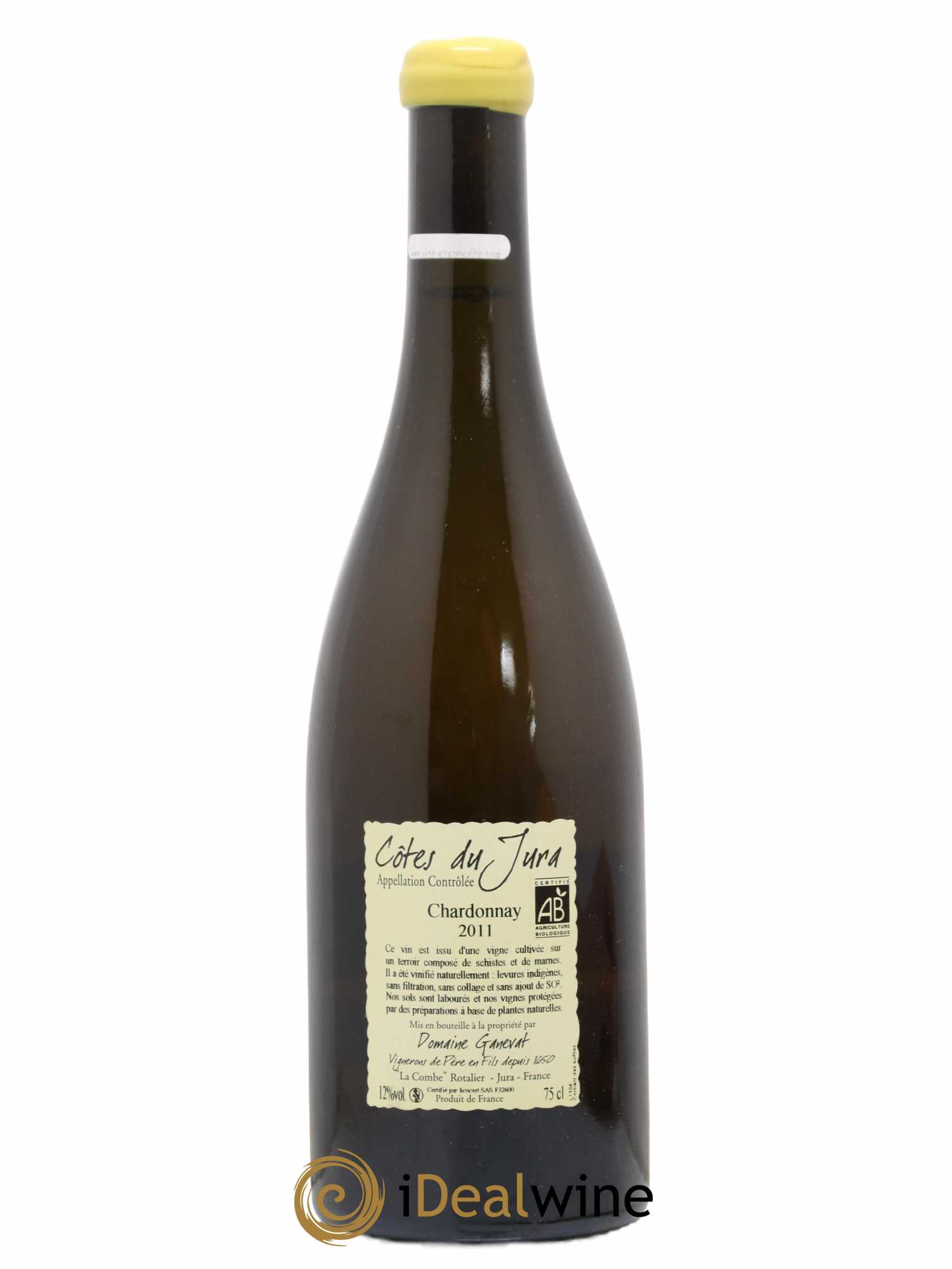 Côtes du Jura Grusse en Billat Jean-François Ganevat (Domaine) 2011 - Lot de 1 bouteille - 1