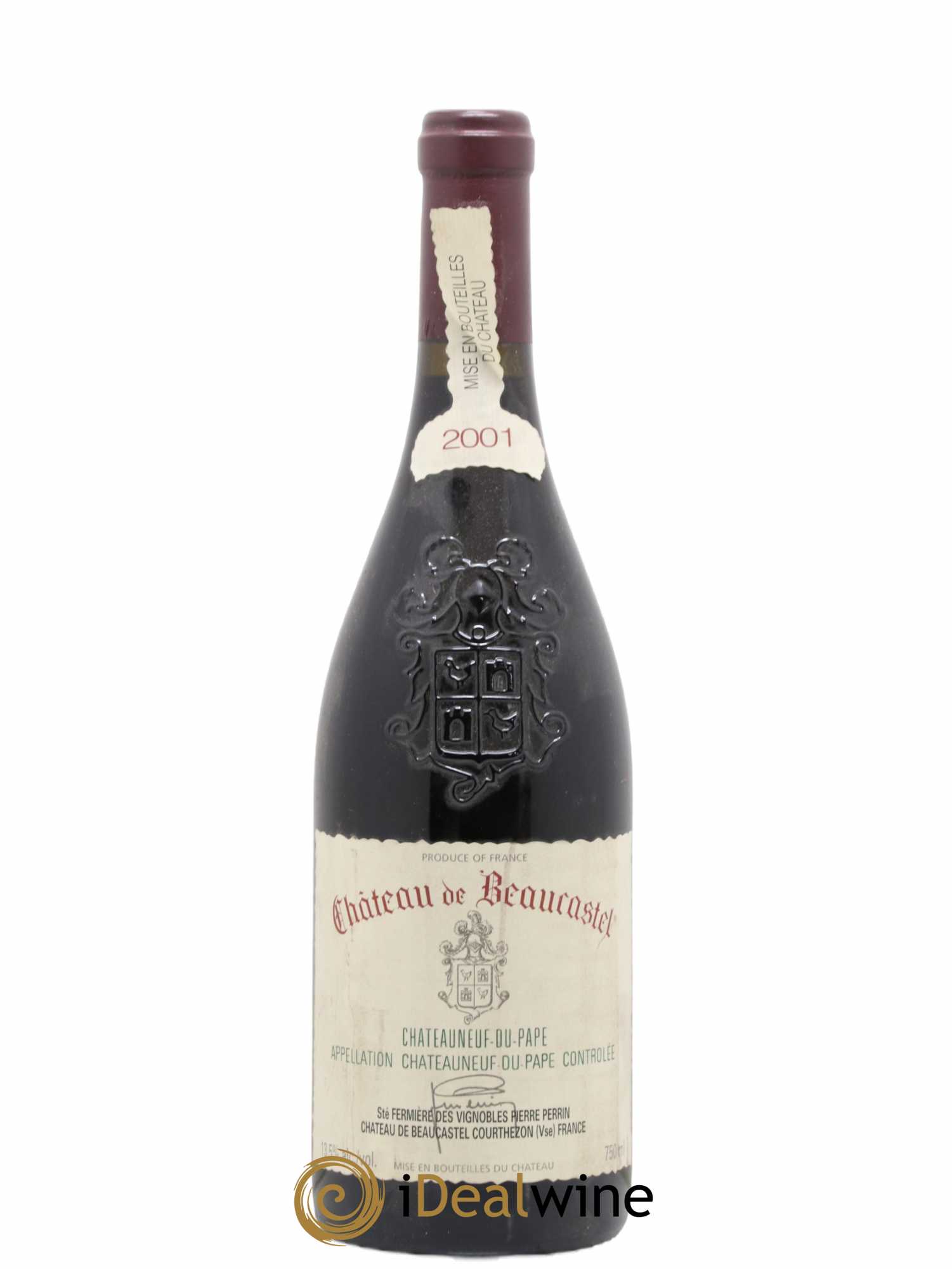 Châteauneuf-du-Pape Château de Beaucastel Famille Perrin 2001 - Lot de 1 bouteille - 0