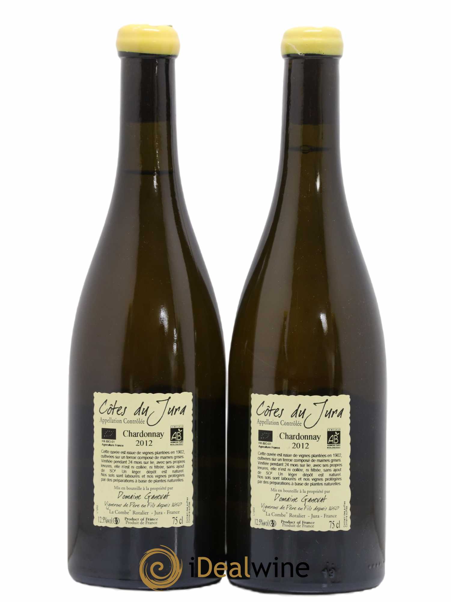 Côtes du Jura Les Chalasses Vieilles Vignes Jean-François Ganevat (Domaine) 2012 - Lot de 2 bouteilles - 1