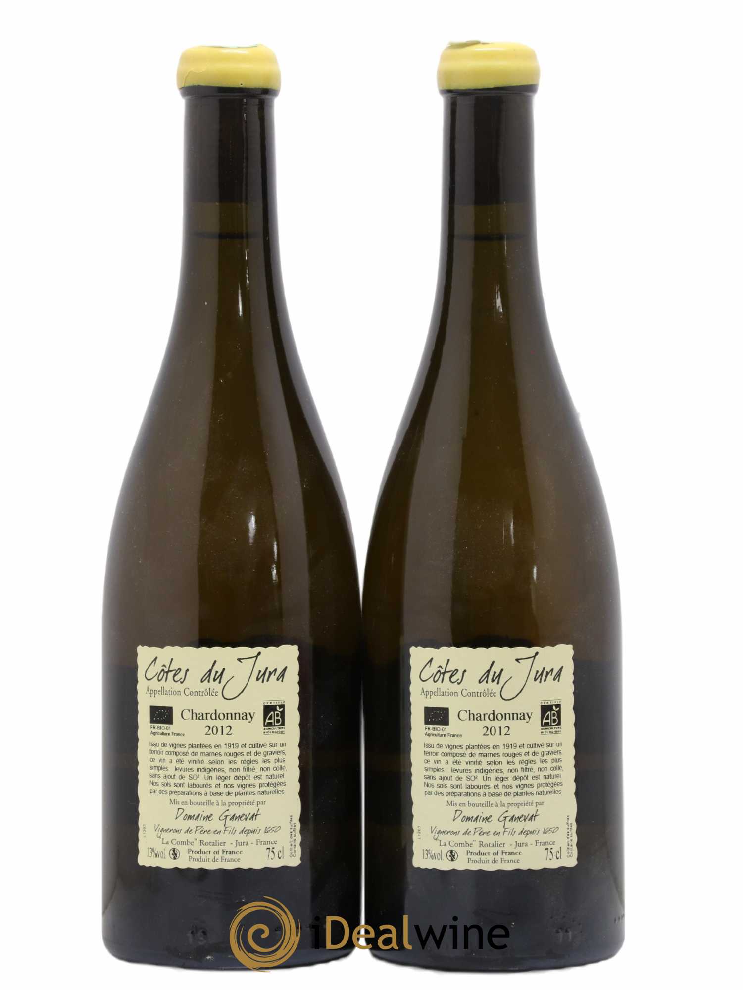 Côtes du Jura Les Grands Teppes Vieilles Vignes Jean-François Ganevat (Domaine) 2012 - Lot de 2 bouteilles - 1