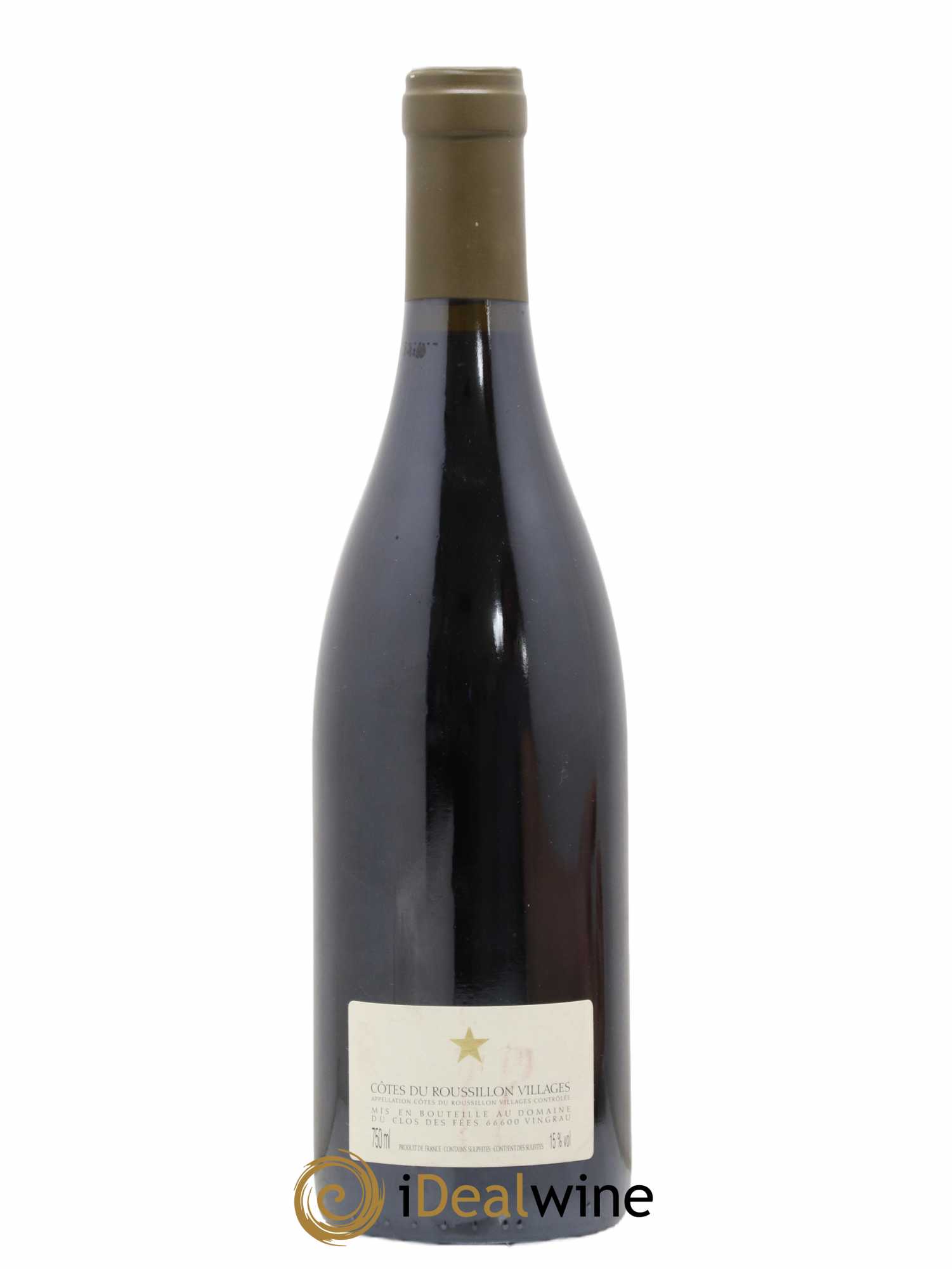 Côtes du Roussillon Clos des Fées Les Sorcières Hervé Bizeul 2004 - Lot de 1 bouteille - 1