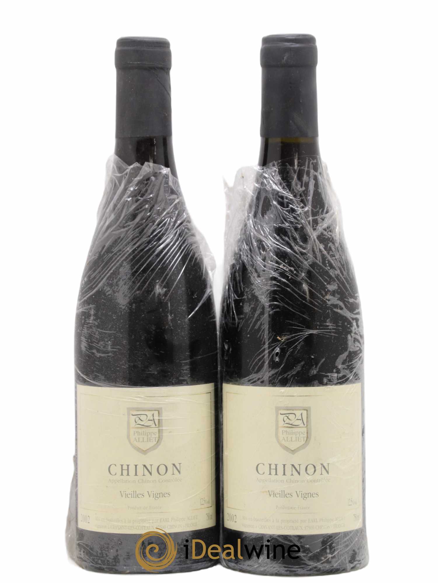 Chinon Vieilles Vignes Philippe Alliet 2002 - Lot de 2 bouteilles - 0