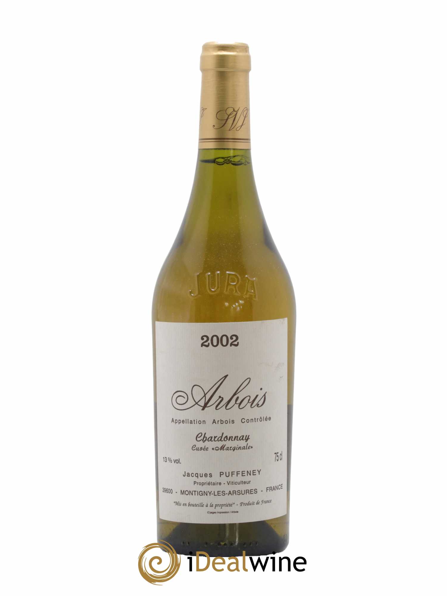 Arbois Chardonnay Cuvee Marginale Jacques Puffeney 2002 - Lot de 1 bouteille - 0