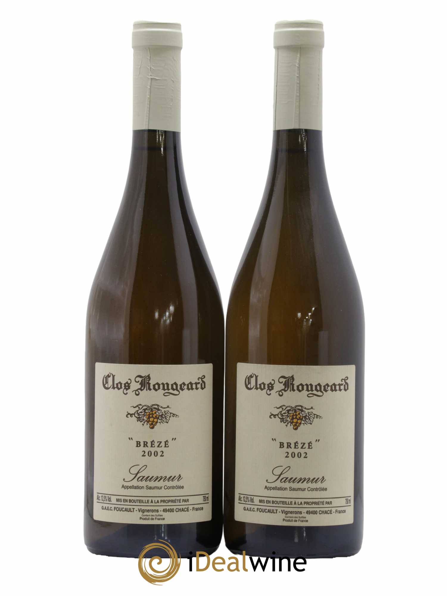 Saumur Brézé Clos Rougeard 2002 - Lot de 2 bouteilles - 0