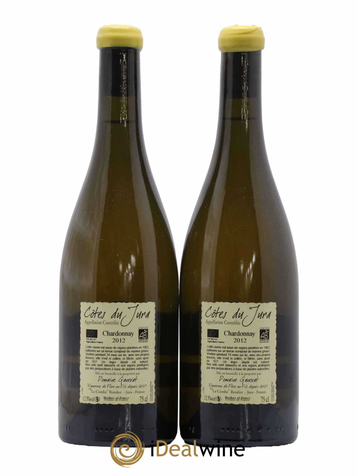 Côtes du Jura Les Chalasses Vieilles Vignes Jean-François Ganevat (Domaine) 2012 - Lot de 2 bouteilles - 1