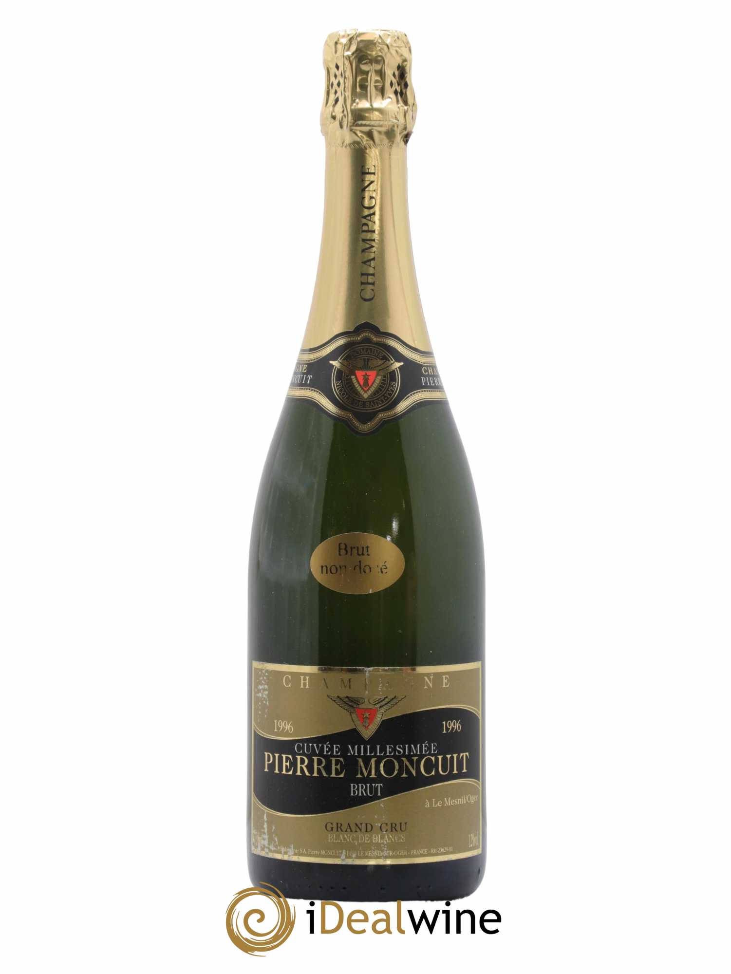 Millésimé Blanc de Blancs Grand Cru Extra-Brut Pierre Moncuit Non dosé 1996 - Lot of 1 bottle - 0