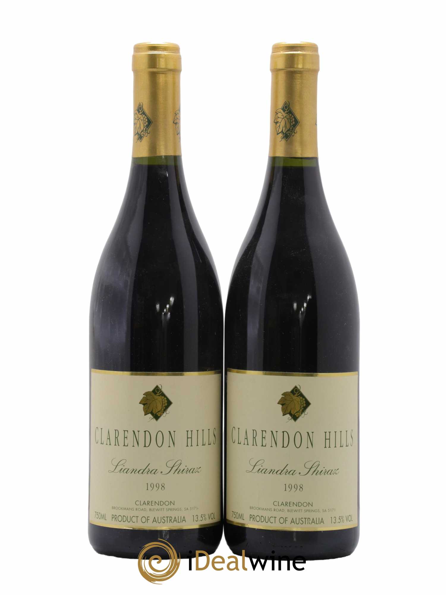 Australie Liandra Shiraz Clarendon Hills 1998 - Lotto di 2 bottiglie - 0