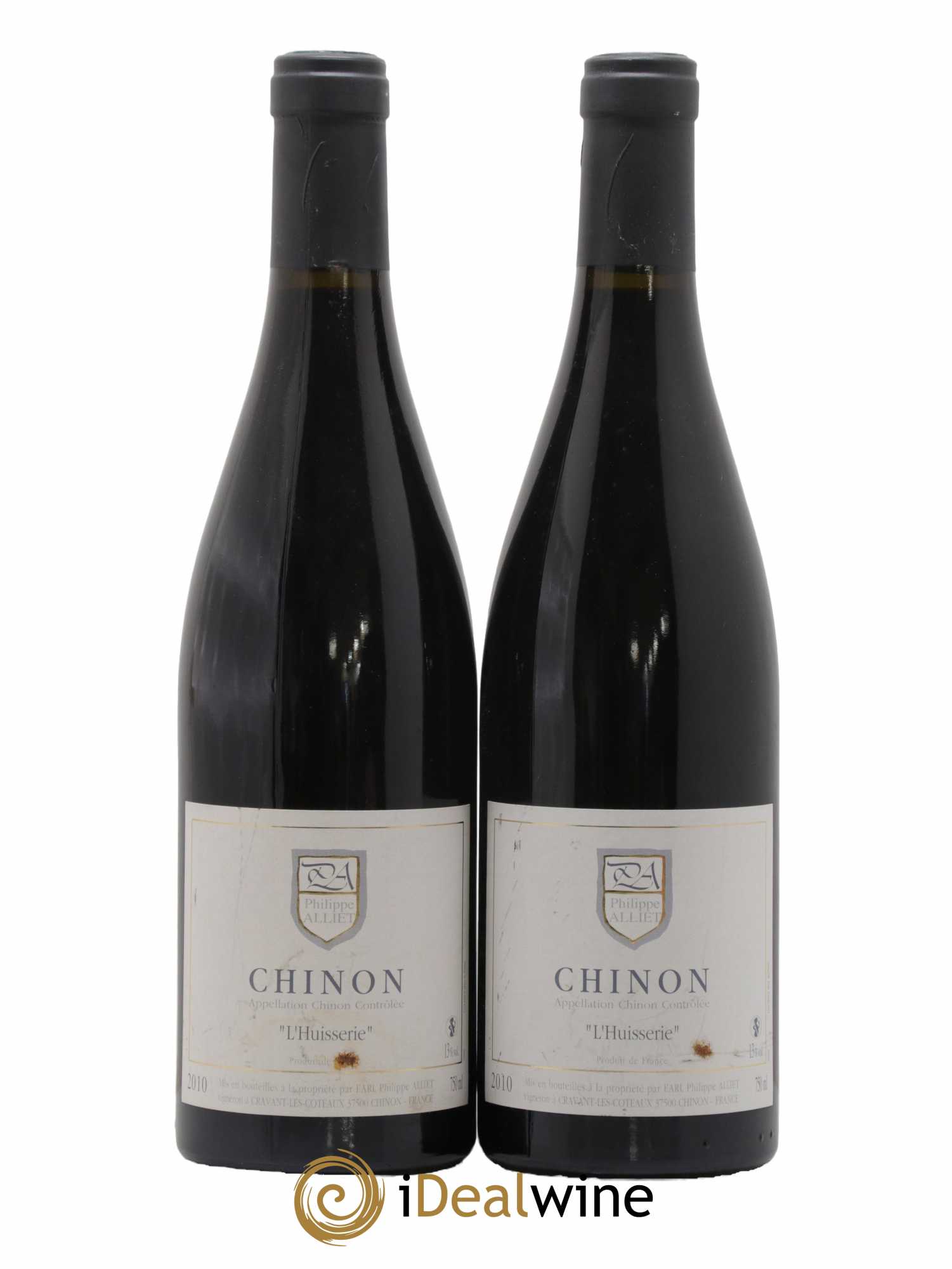 Chinon L'Huisserie Philippe Alliet 2010 - Posten von 2 Flaschen - 0