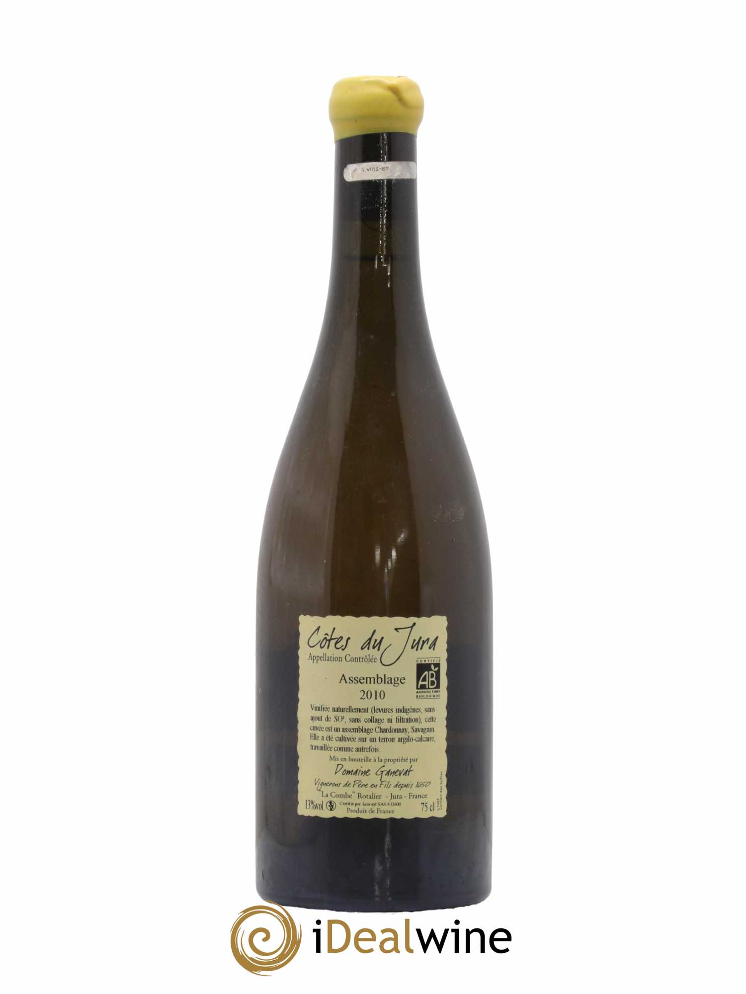 Côtes du Jura Cuvée Orégane Jean-François Ganevat (Domaine) 2010 - Lot de 1 bouteille - 1