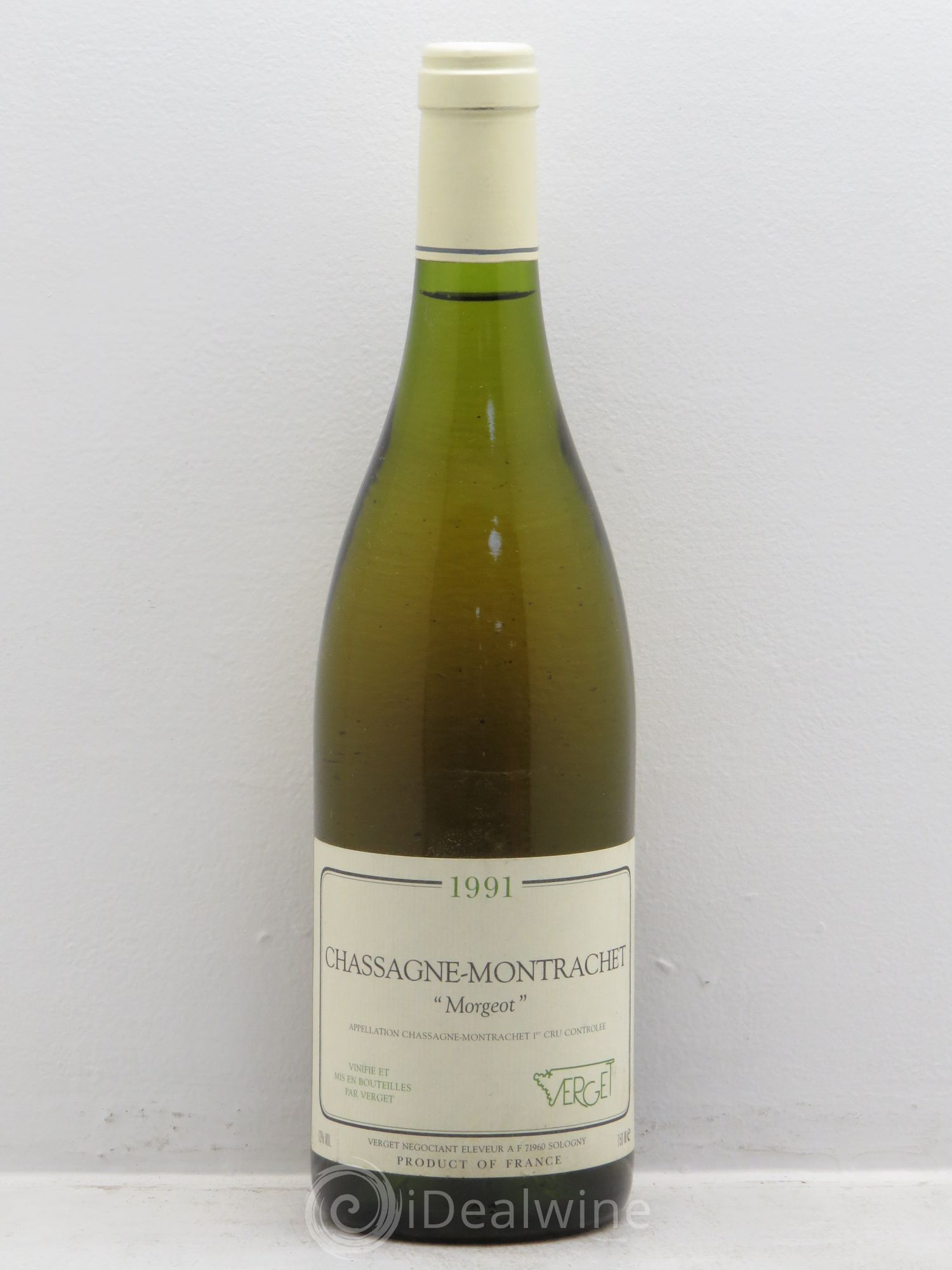 Chassagne-Montrachet 1er Cru Morgeot Verget 1991 - Posten von 1 Flasche - 0