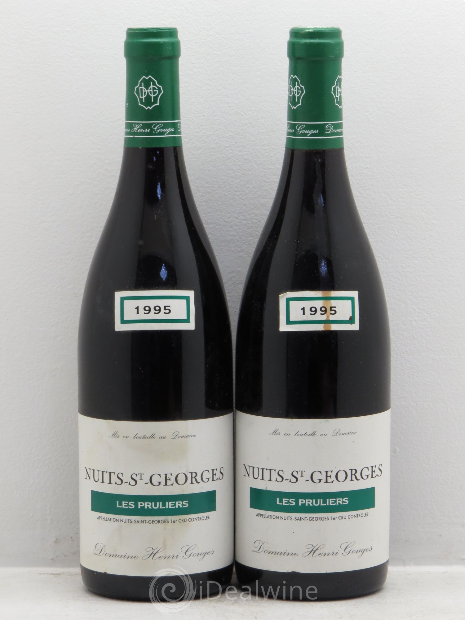 Nuits-Saint-Georges 1er Cru Les Pruliers Henri Gouges 1995 - Lot de 2 bouteilles - 0