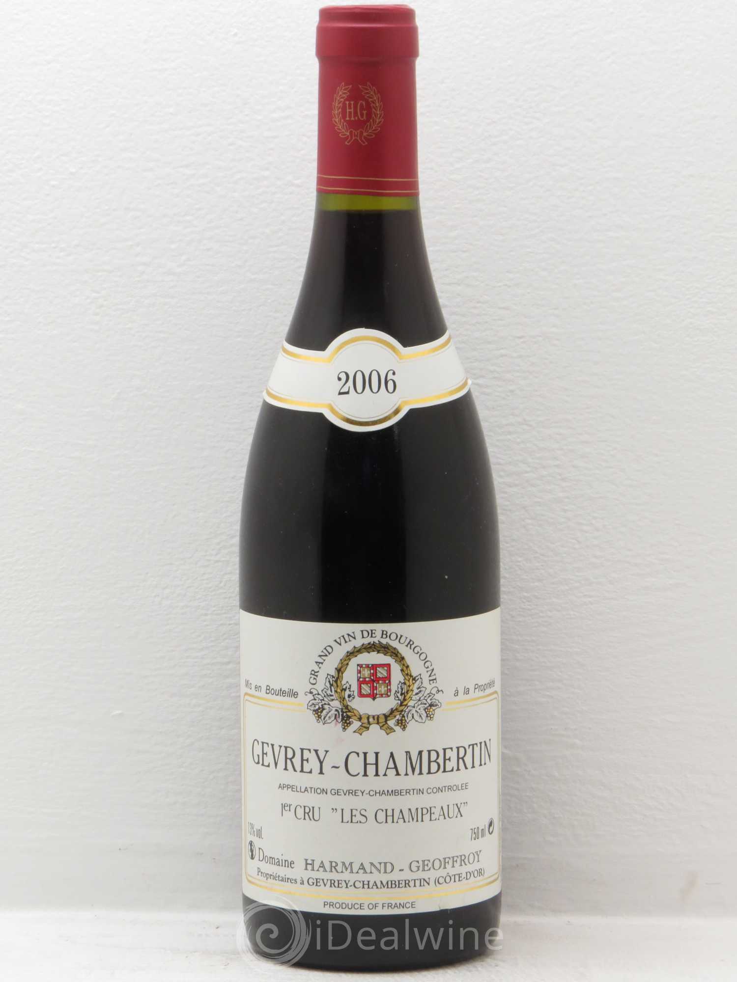 Gevrey-Chambertin 1er Cru Harmand-Geoffroy (Domaine) 2006 - Posten von 1 Flasche - 0