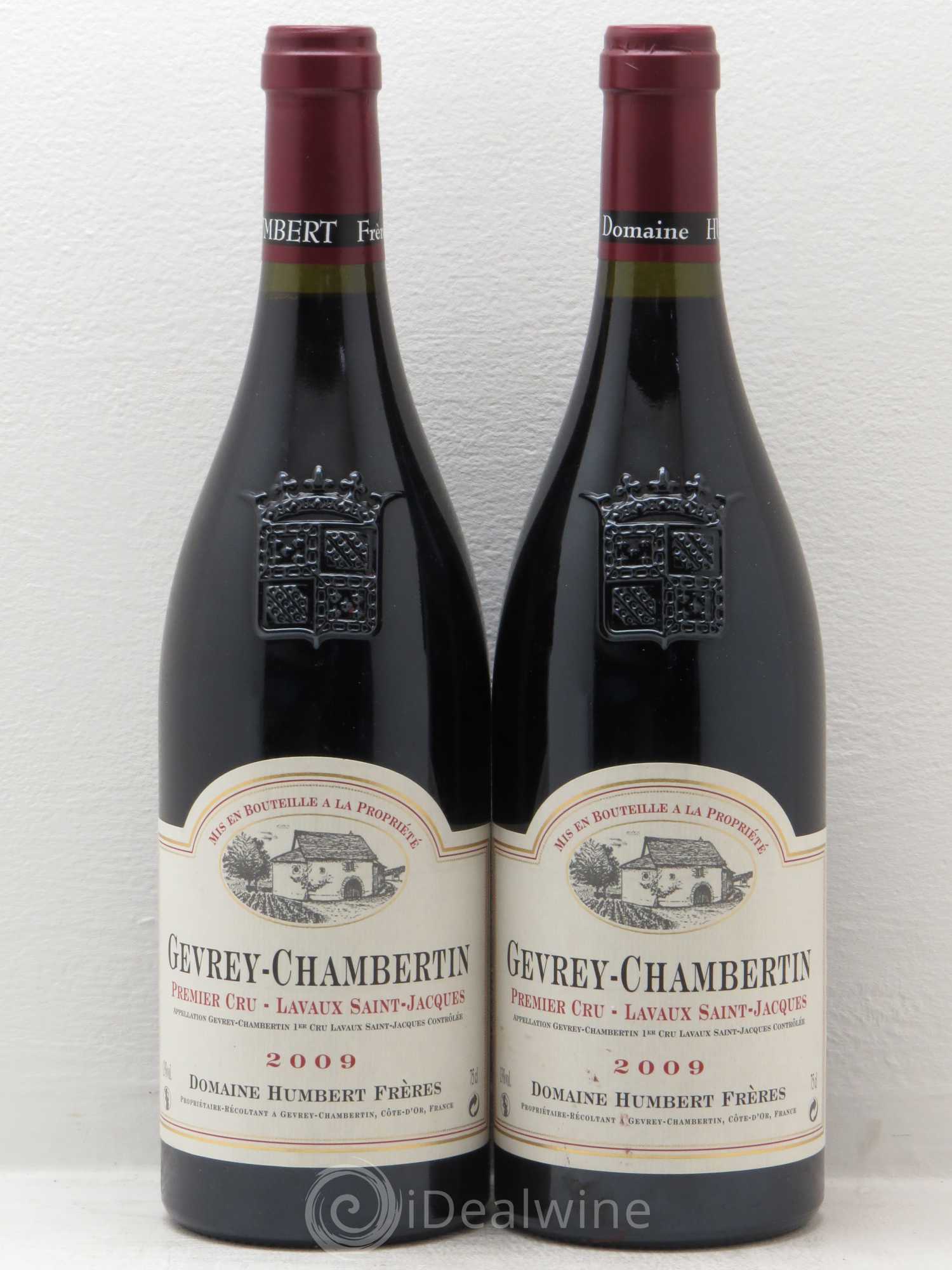 Gevrey-Chambertin 1er Cru Lavaux Saint Jacques - Humbert (Domaine) 2009 - Posten von 2 Flaschen - 0