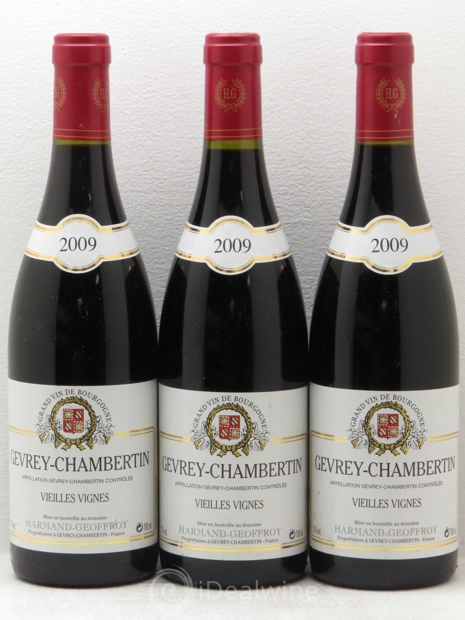 Gevrey-Chambertin Vieilles vignes Harmand-Geoffroy (Domaine) 2009 - Lot de 3 bouteilles - 0