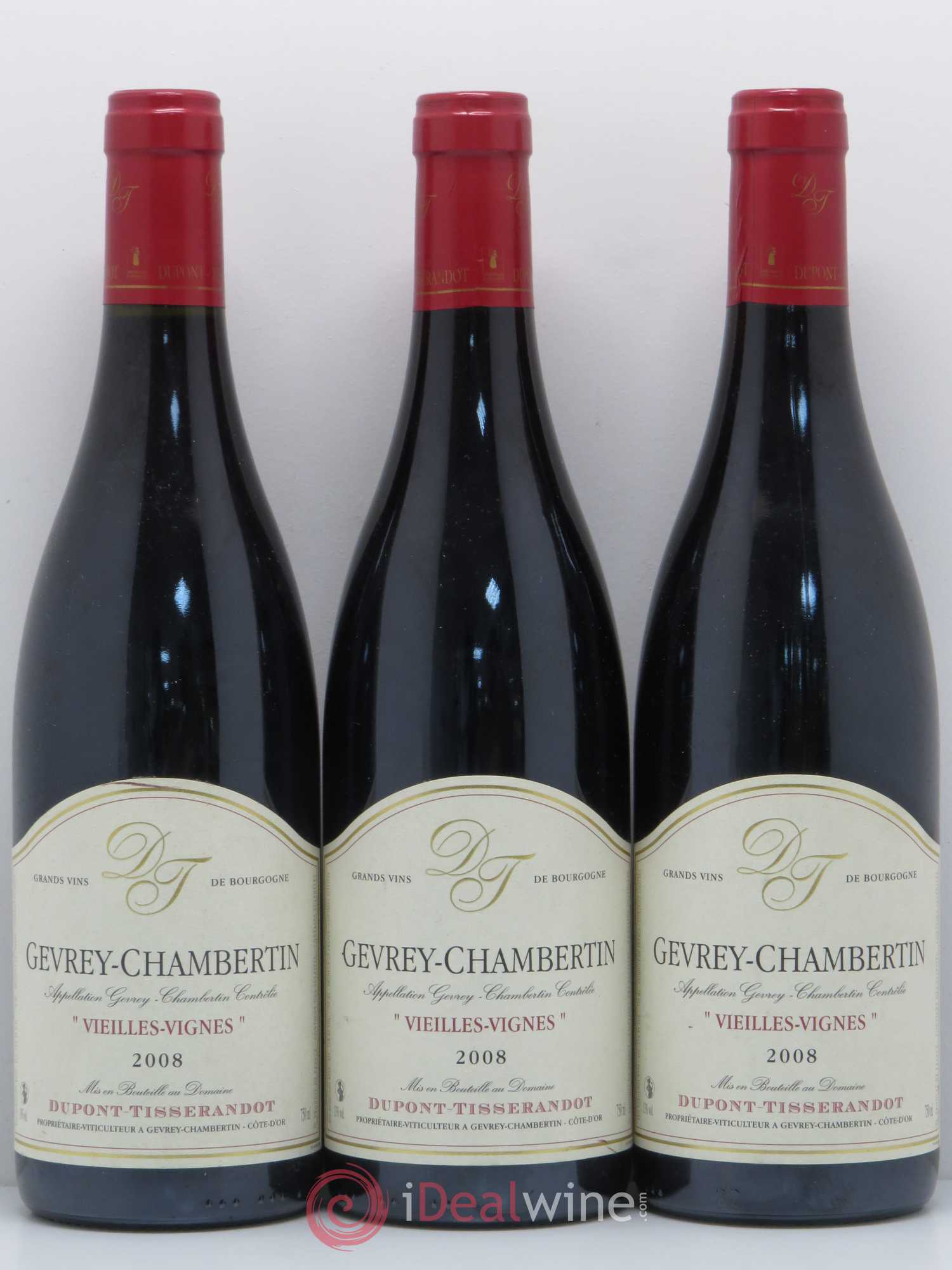 Gevrey-Chambertin Dupont-Tisserandot (Domaine) Vieilles vignes 2008 - Lot de 3 bouteilles - 0