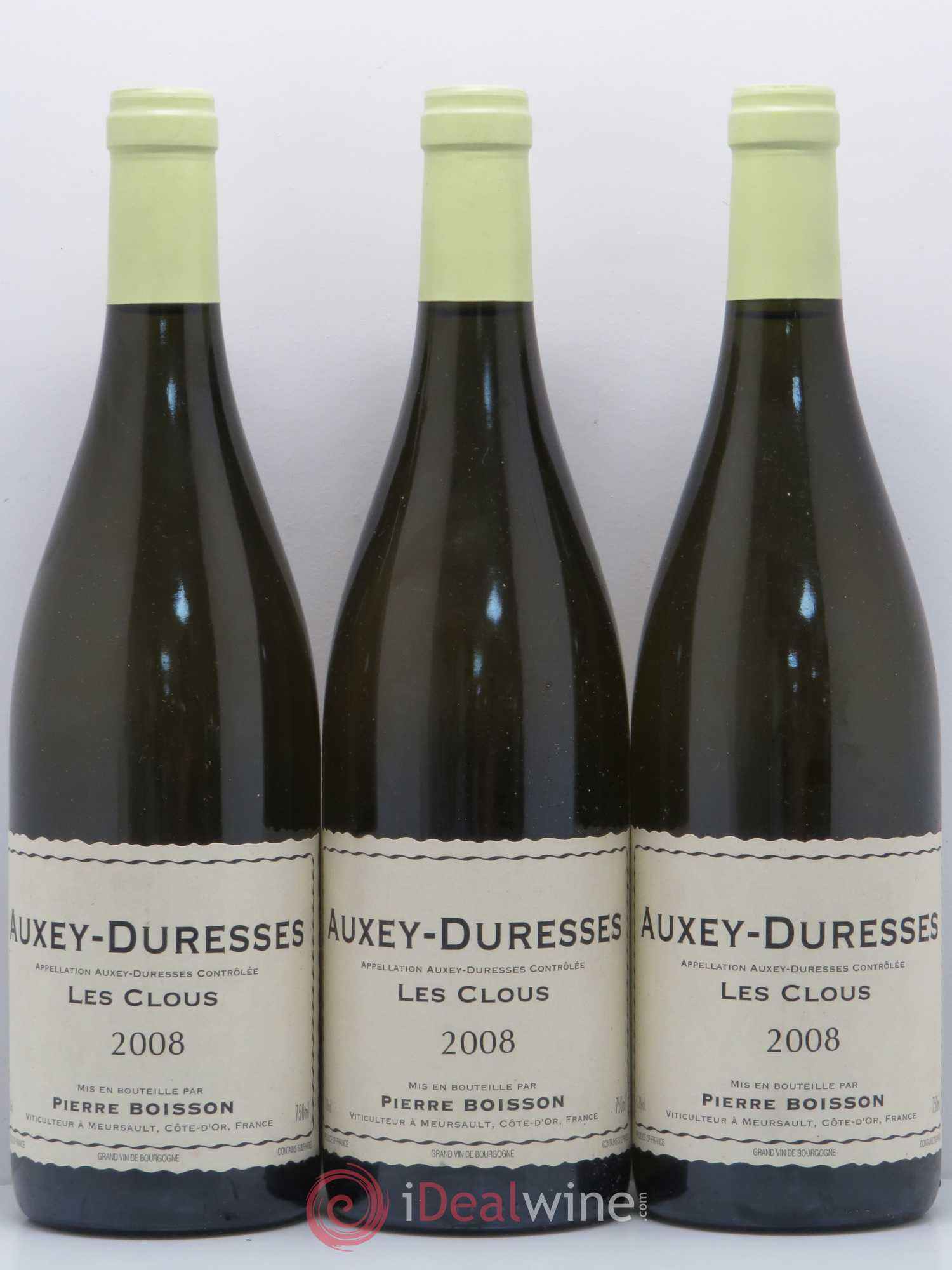 Auxey-Duresses Les Clous Domaine Pierre Boisson 2008 - Posten von 3 Flaschen - 0