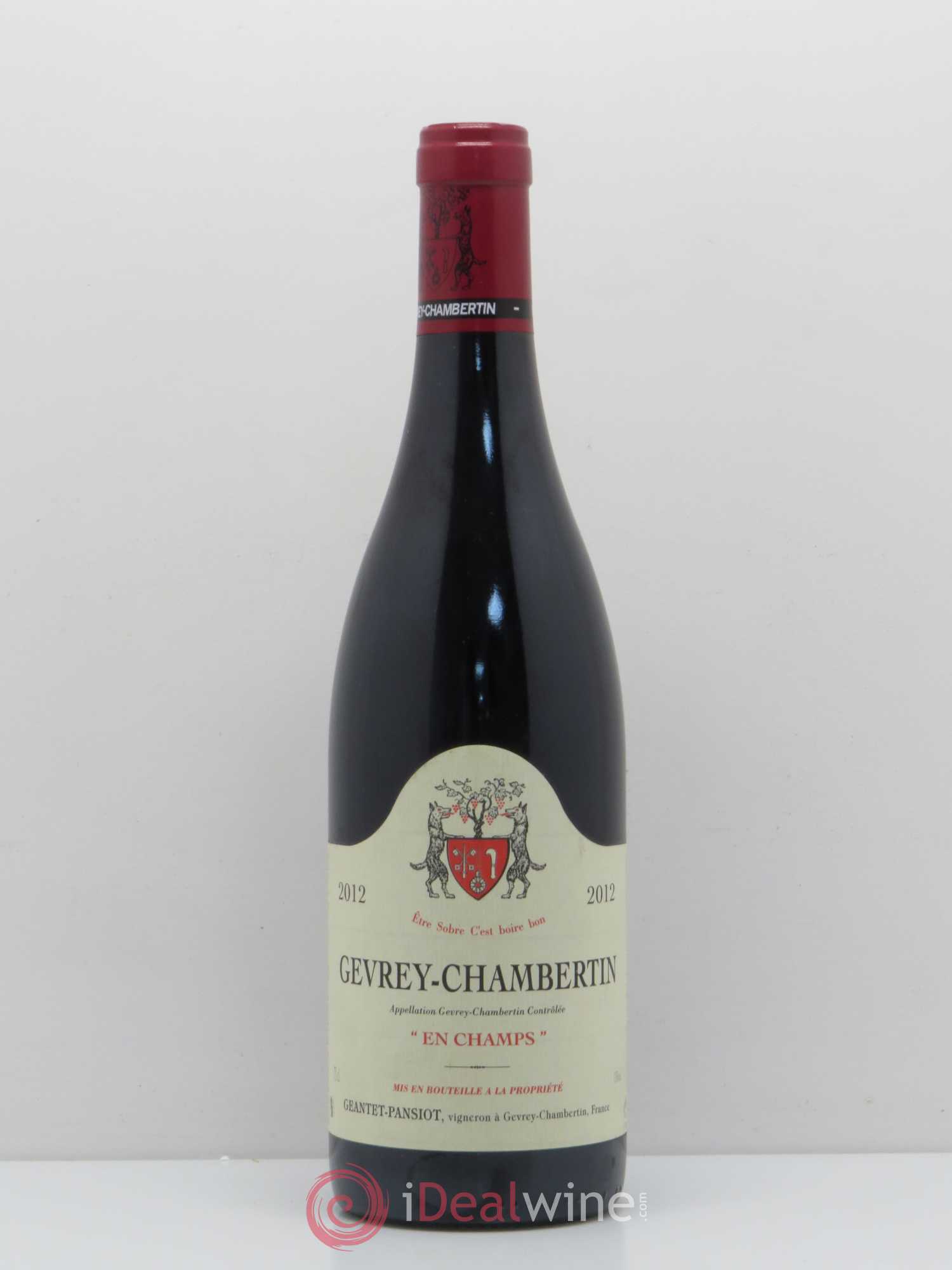 Gevrey-Chambertin En Champs Geantet-Pansiot 2012 - Lot de 1 bouteille - 0