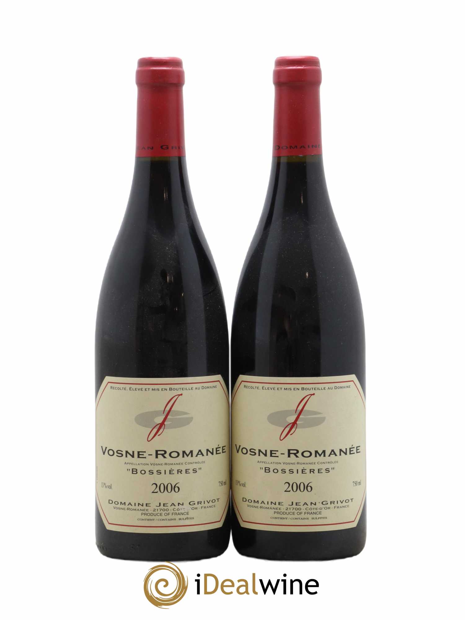 Vosne-Romanée Bossières Jean Grivot 2006 - Lot de 2 bouteilles - 0