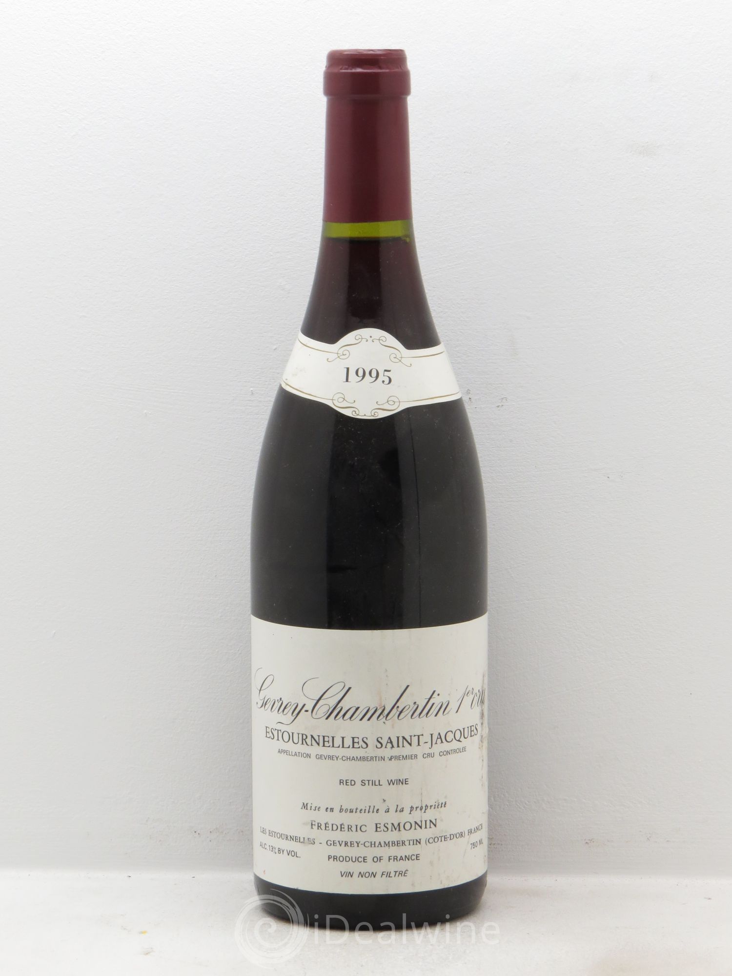 Gevrey-Chambertin 1er Cru Estournelles St Jacques - F.Esmonin 1995 - Posten von 1 Flasche - 0