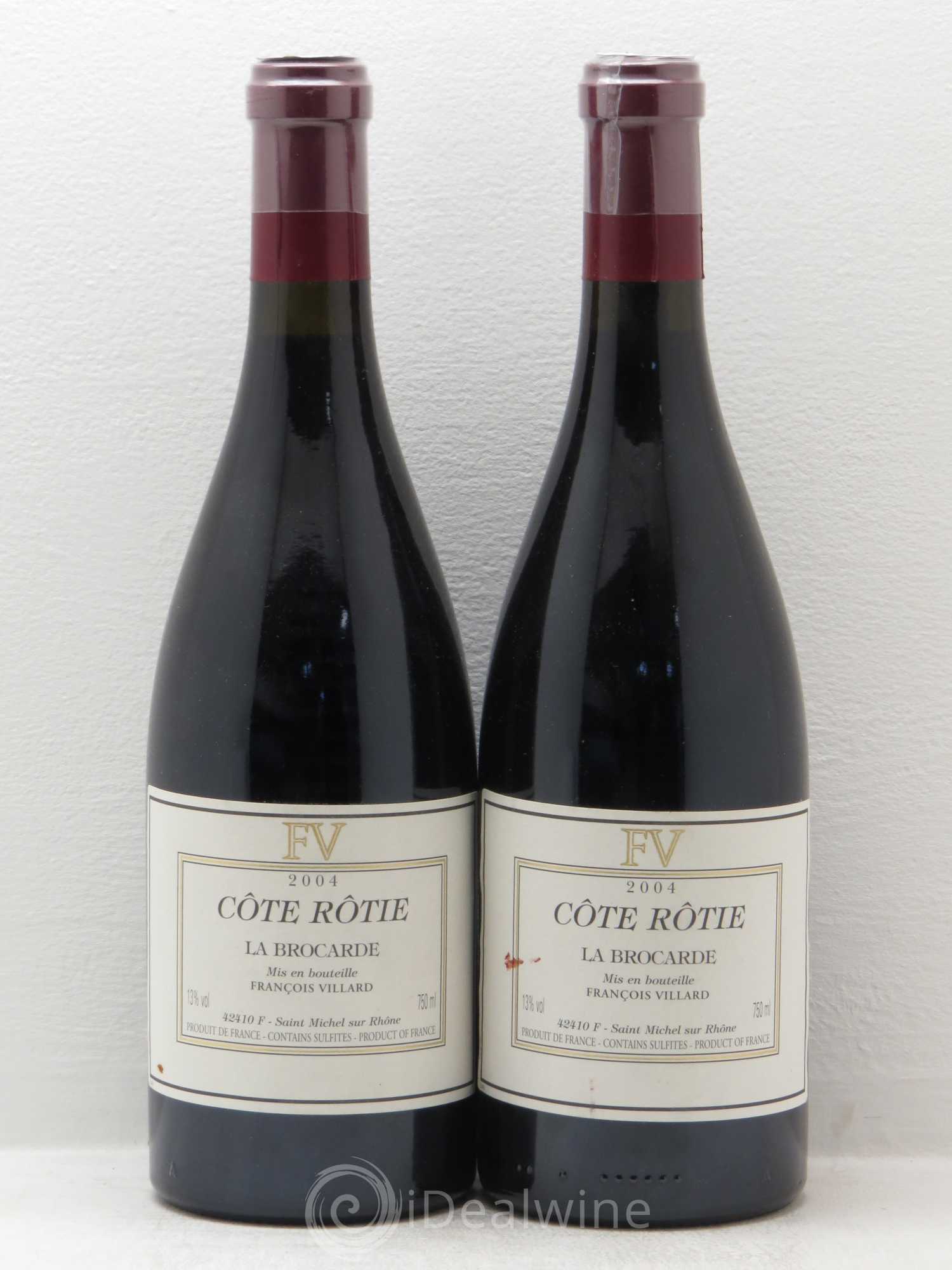 Côte-Rôtie La Brocarde François Villard 2004 - Lot de 2 bouteilles - 0
