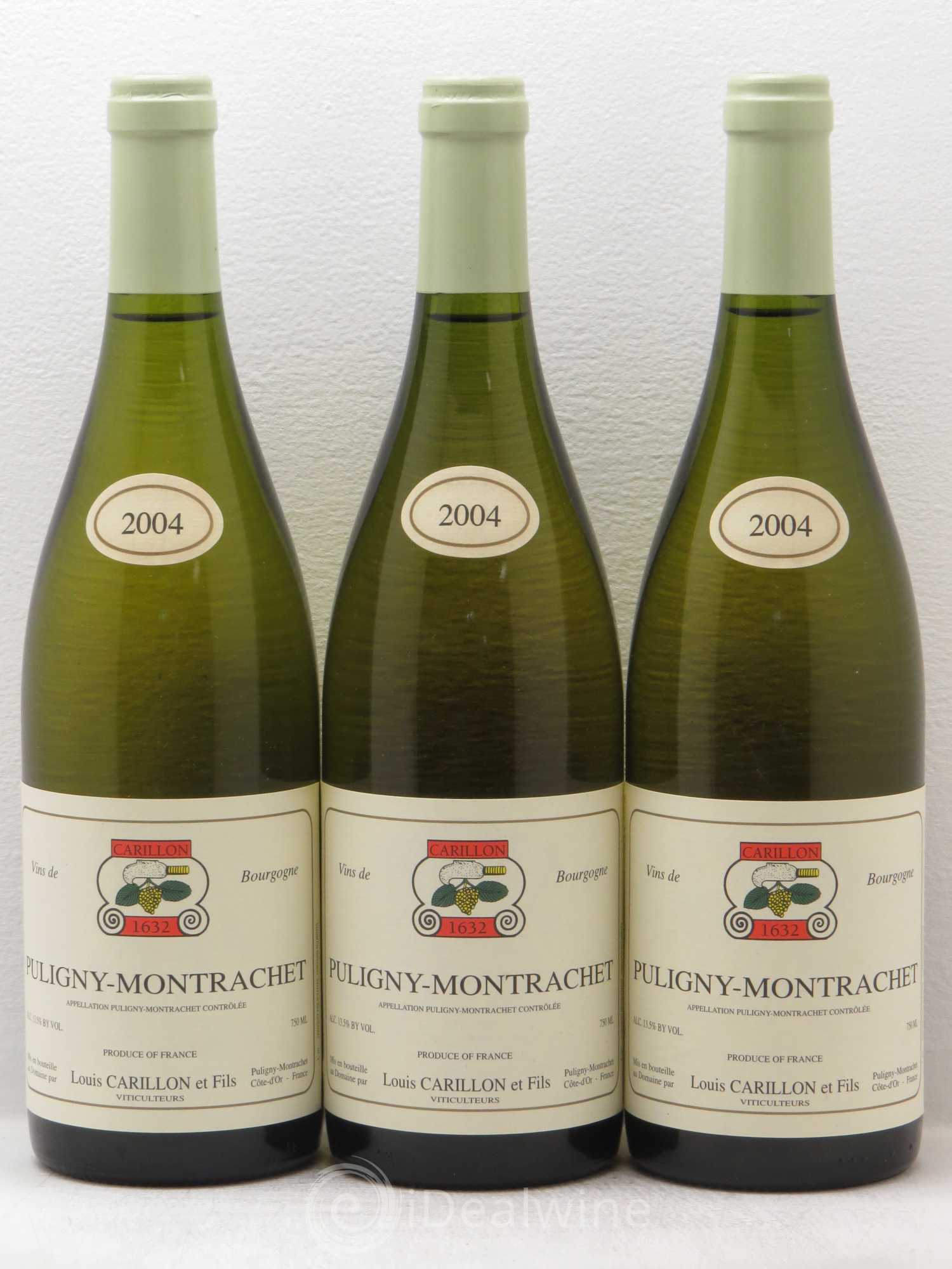 Puligny-Montrachet Louis Carillon & Fils 2004 - Lot de 3 bouteilles - 0