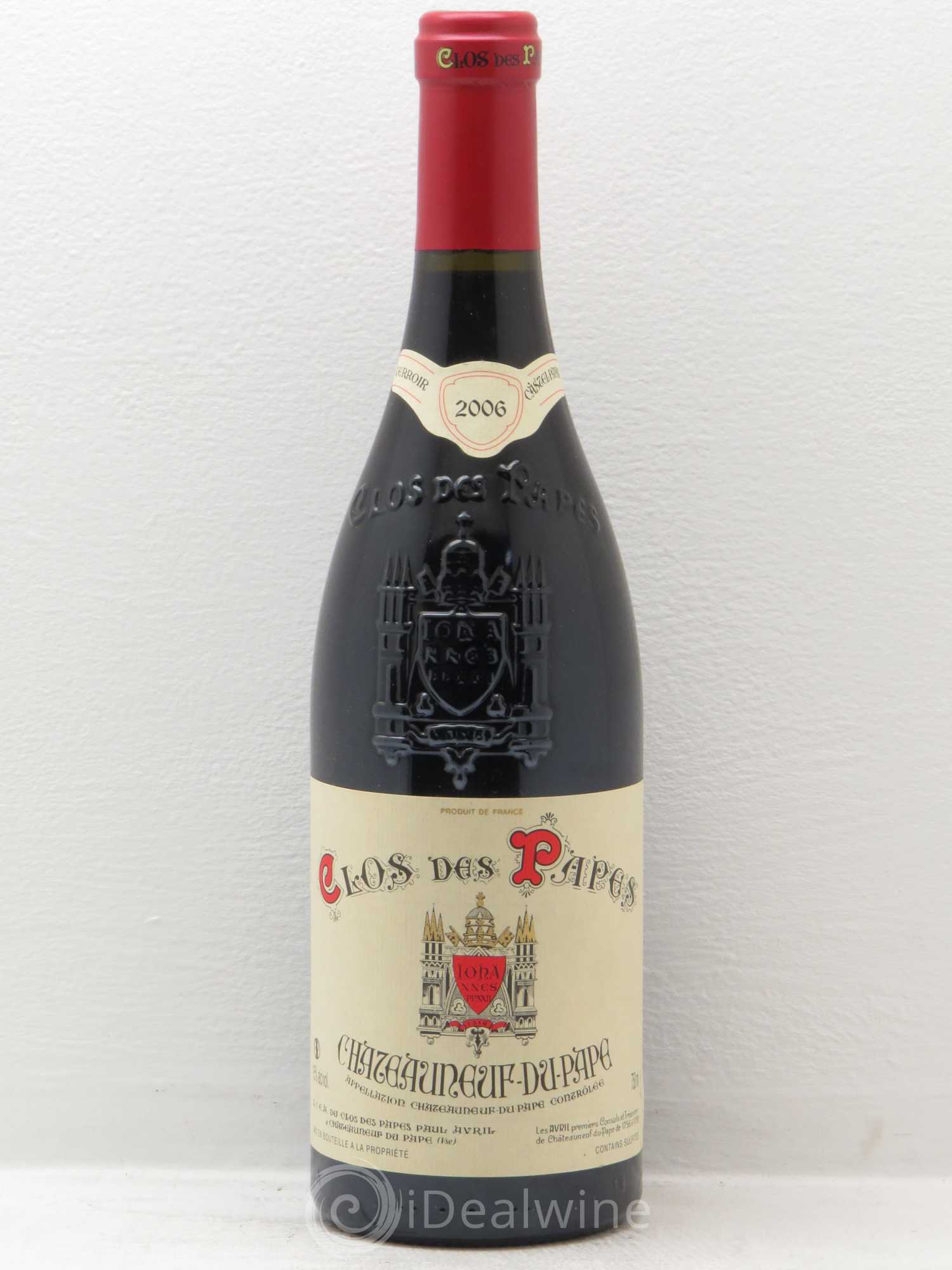 Châteauneuf-du-Pape Clos des Papes - Paul Avril 2006 - Lot de 1 bouteille - 0