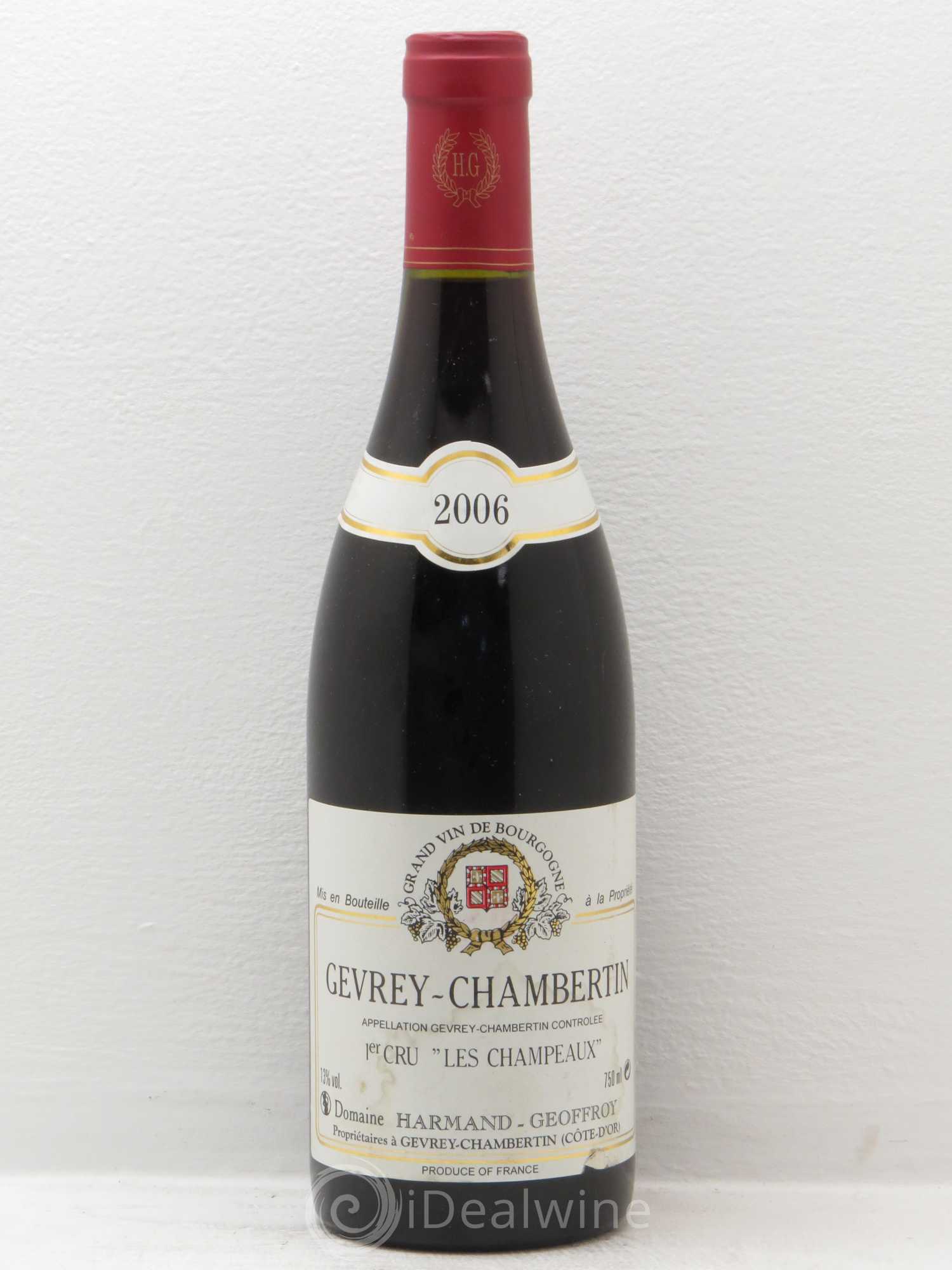 Gevrey-Chambertin 1er Cru Harmand-Geoffroy (Domaine) 2006 - Posten von 6 Flaschen - 0