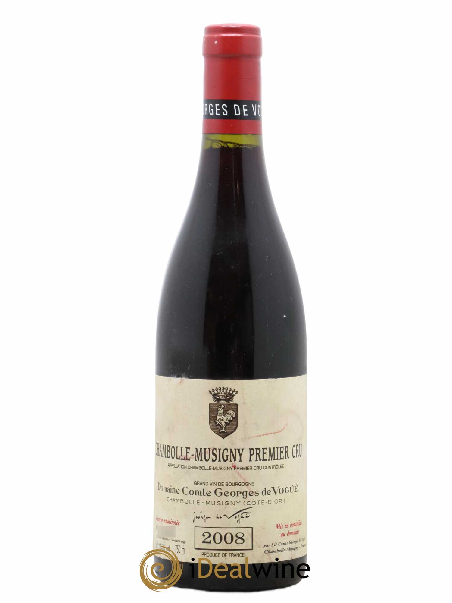Chambolle-Musigny 1er Cru Comte Georges de Vogüé 2008 - Lot de 1 bouteille - 0
