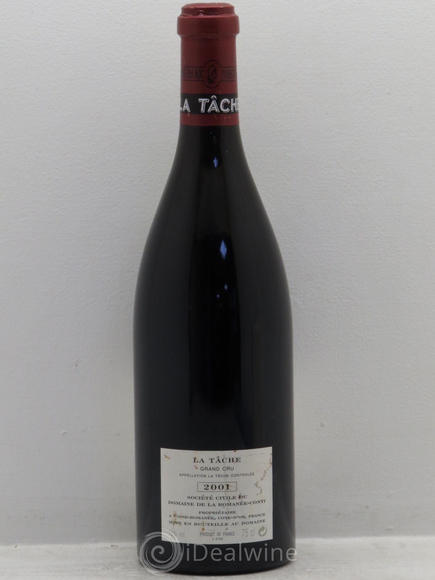 La Tâche Grand Cru Domaine de la Romanée-Conti 2001 - Lot de 1 bouteille - 1