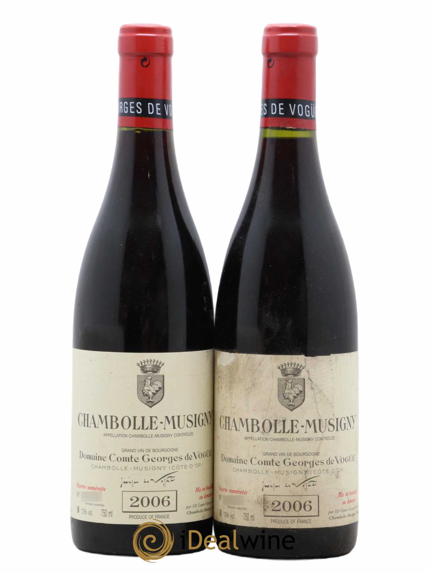 Chambolle-Musigny Comte Georges de Vogüé 2006 - Lot de 2 bouteilles - 0