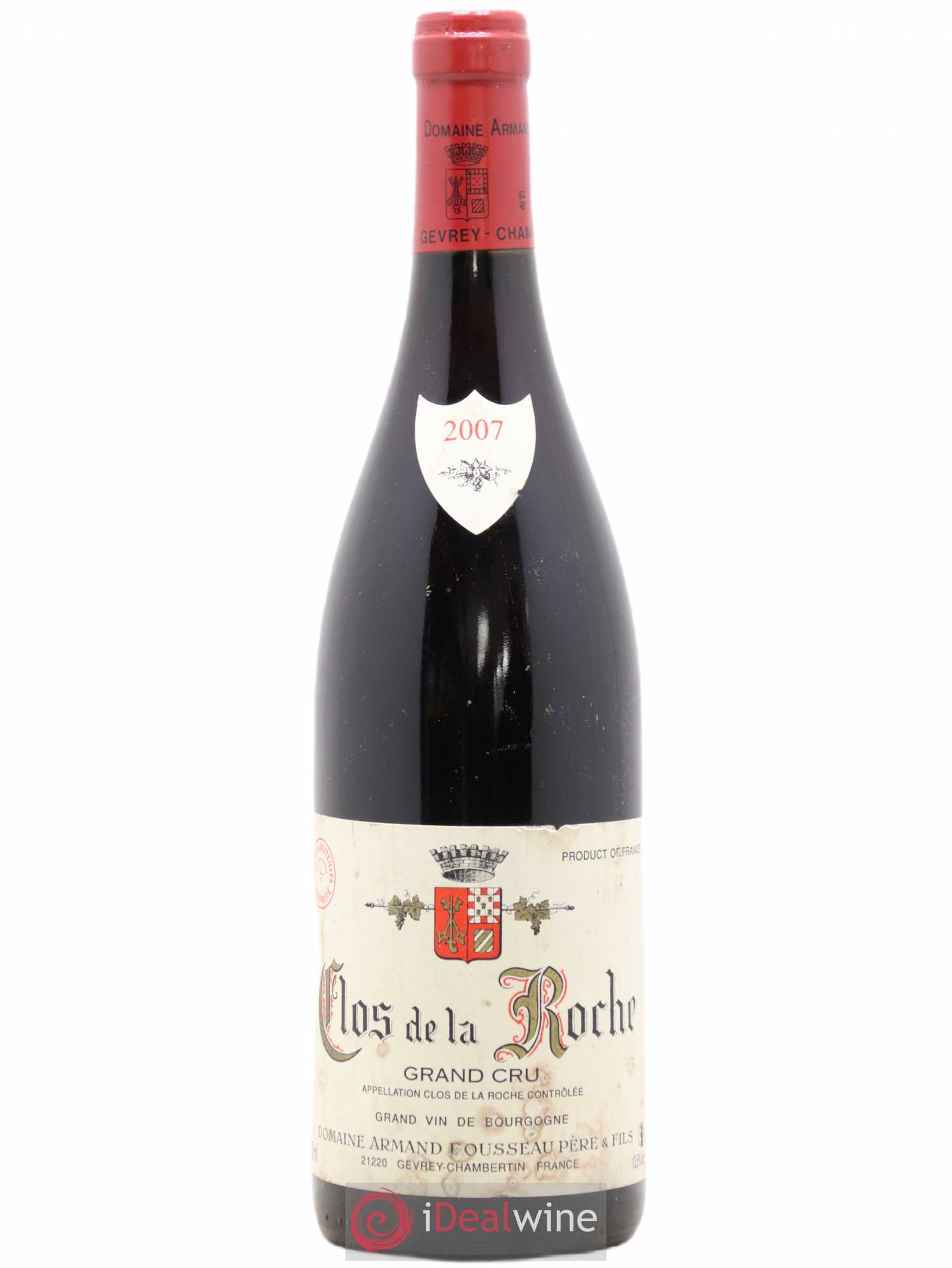 Clos de la Roche Grand Cru Armand Rousseau (Domaine) 2007 - Lot de 1 bouteille - 0