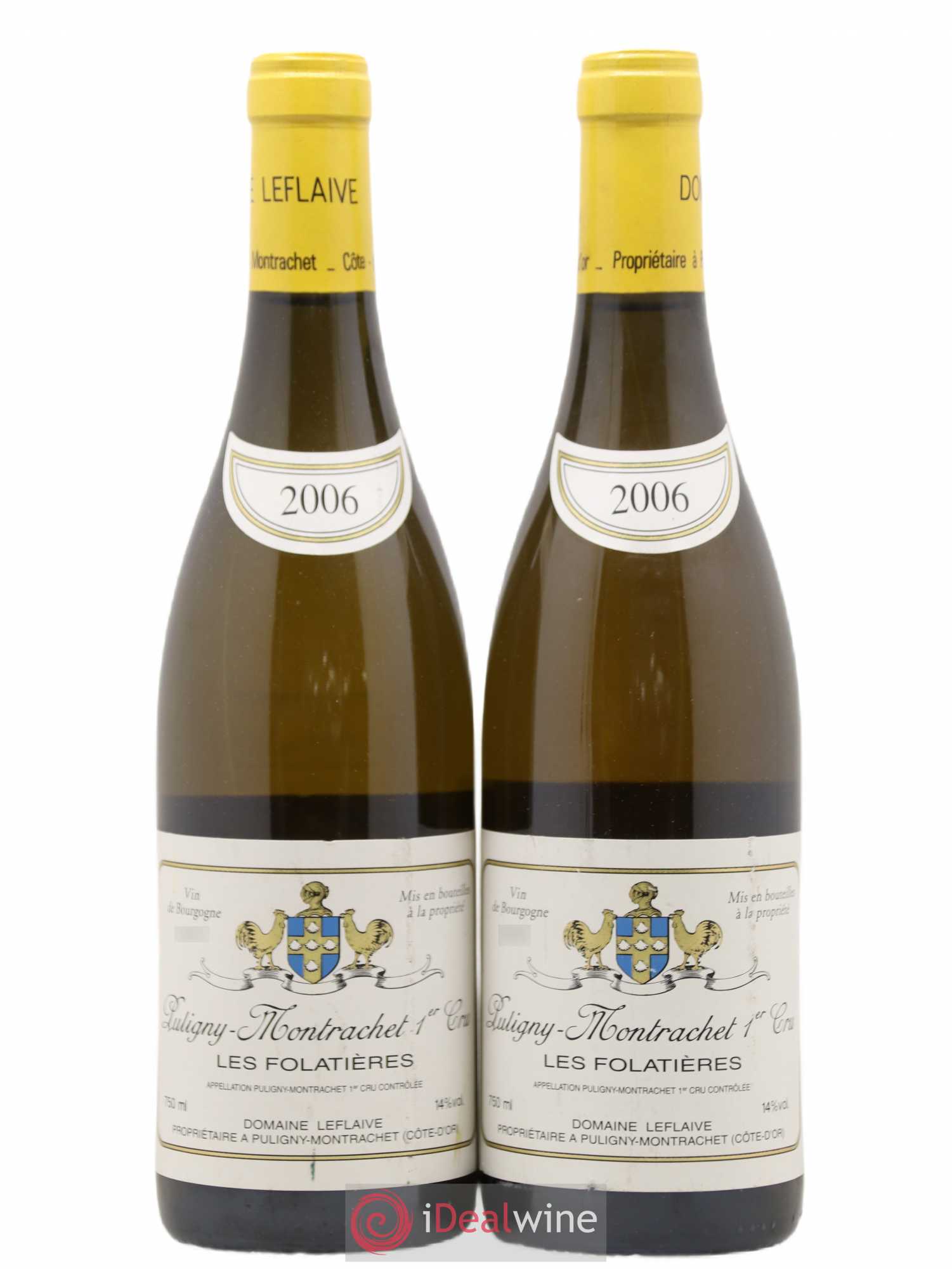 Puligny-Montrachet 1er Cru Les Folatières Leflaive (Domaine) 2006 - Lot de 2 bouteilles - 0