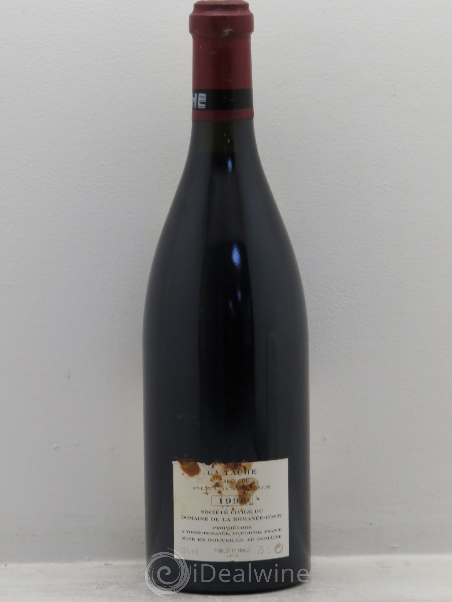 La Tâche Grand Cru Domaine de la Romanée-Conti 1996 - Lot de 1 bouteille - 1