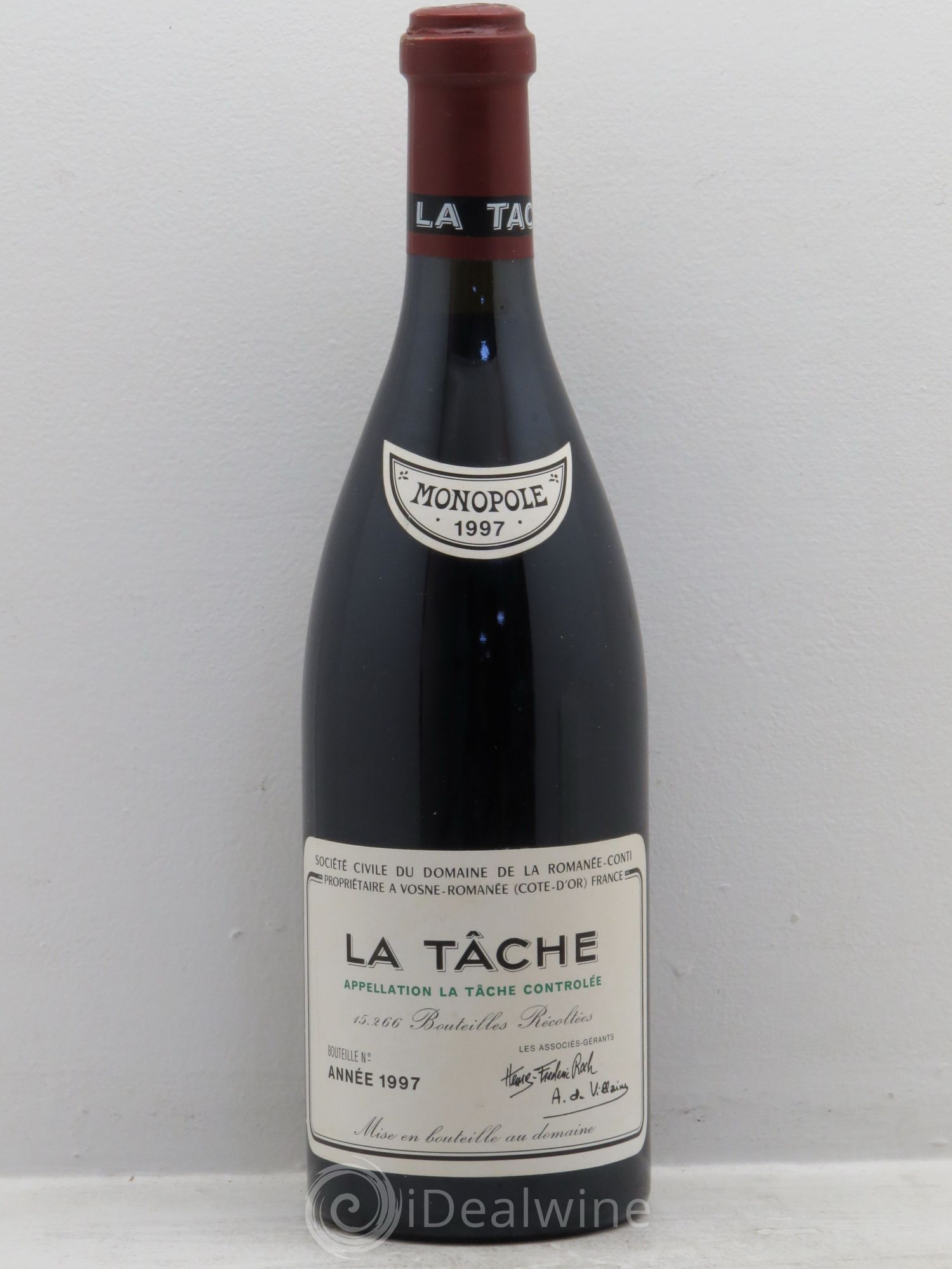 La Tâche Grand Cru Domaine de la Romanée-Conti 1997 - Lot de 1 bouteille - 0