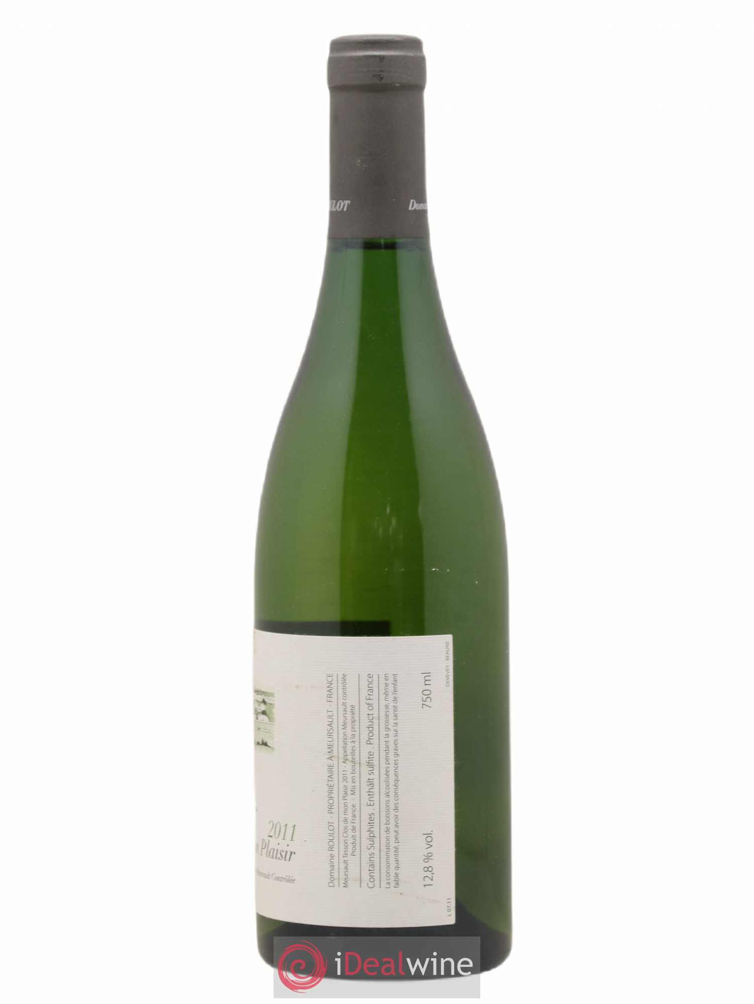 Meursault Les Tessons Clos de Mon plaisir Roulot (Domaine) 2011 - Lot de 1 bouteille - 1
