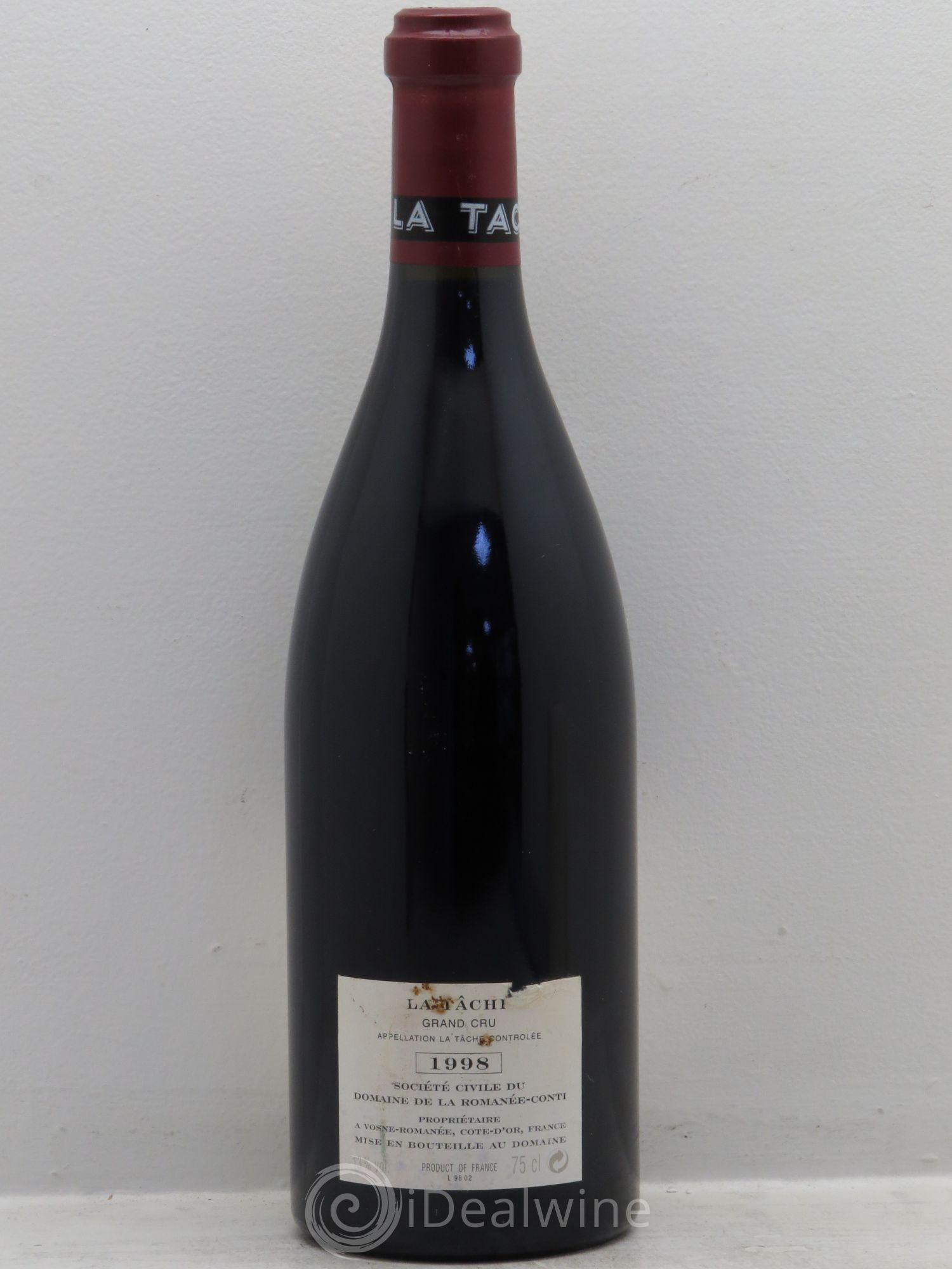 La Tâche Grand Cru Domaine de la Romanée-Conti 1998 - Lot de 1 bouteille - 1